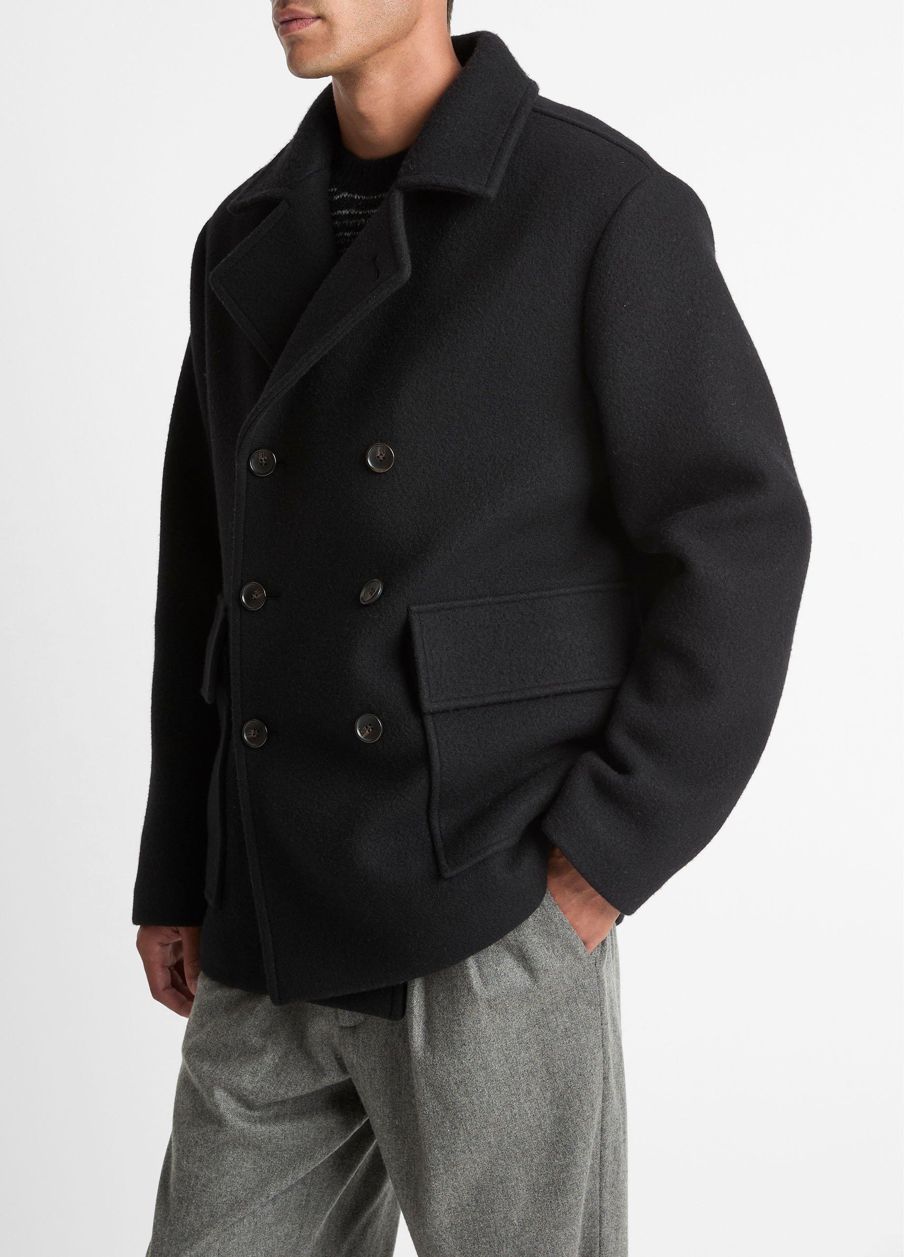 Italian Wool-Blend Peacoat image number 1