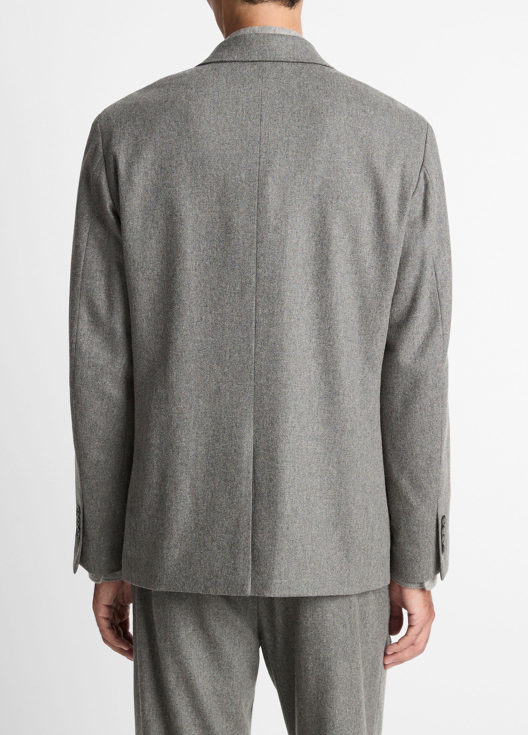 Italian Wool-Blend Flannel Blazer image number 2