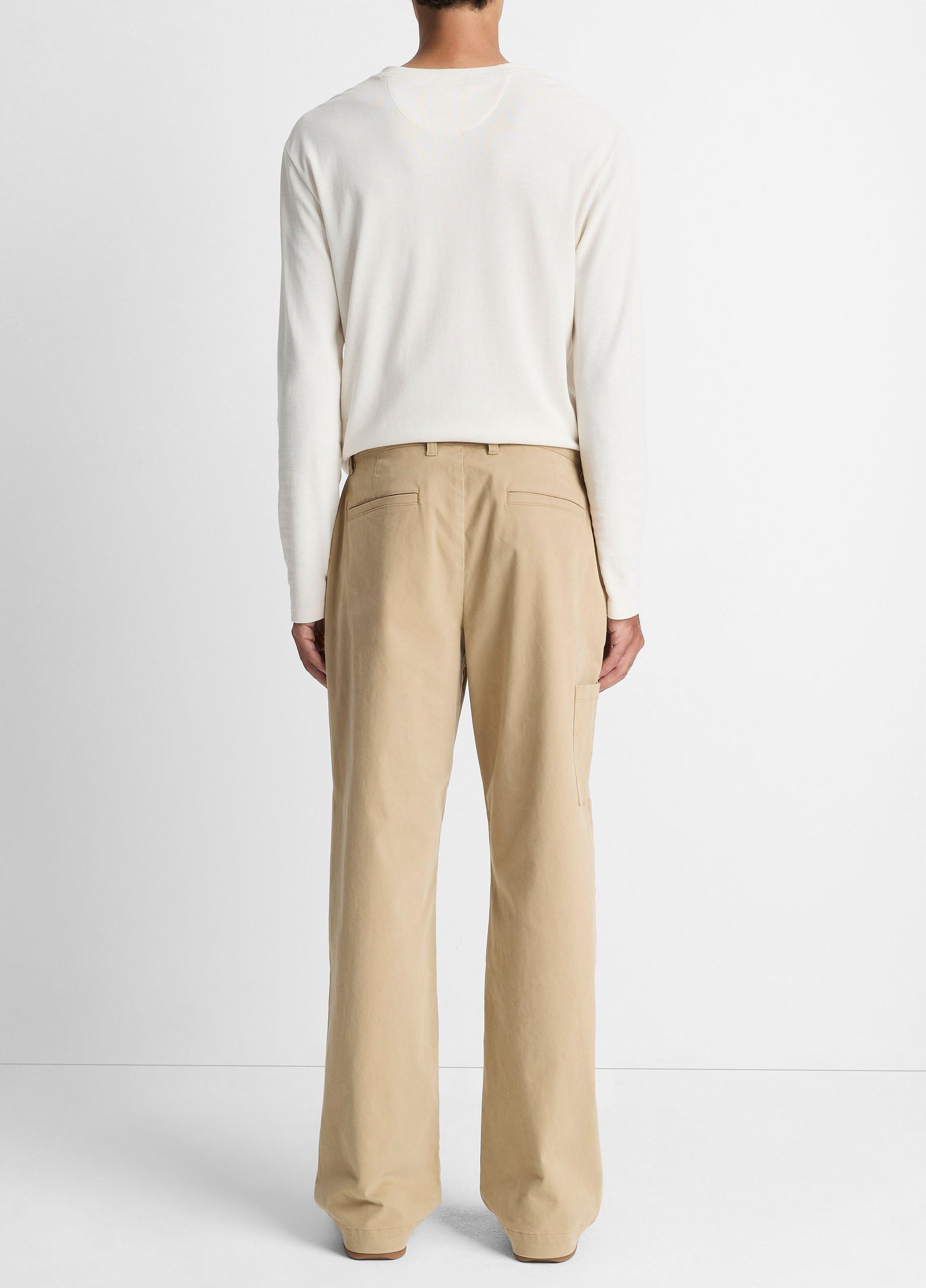 Relaxed Italian Peached Stretch-Cotton Double-Knee Pant image number 2