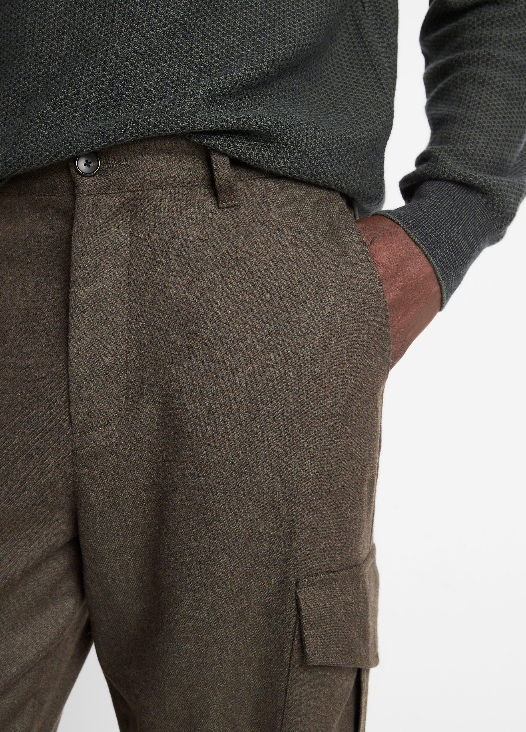 Louie Relaxed Wool Flannel Cargo Pant image number 3