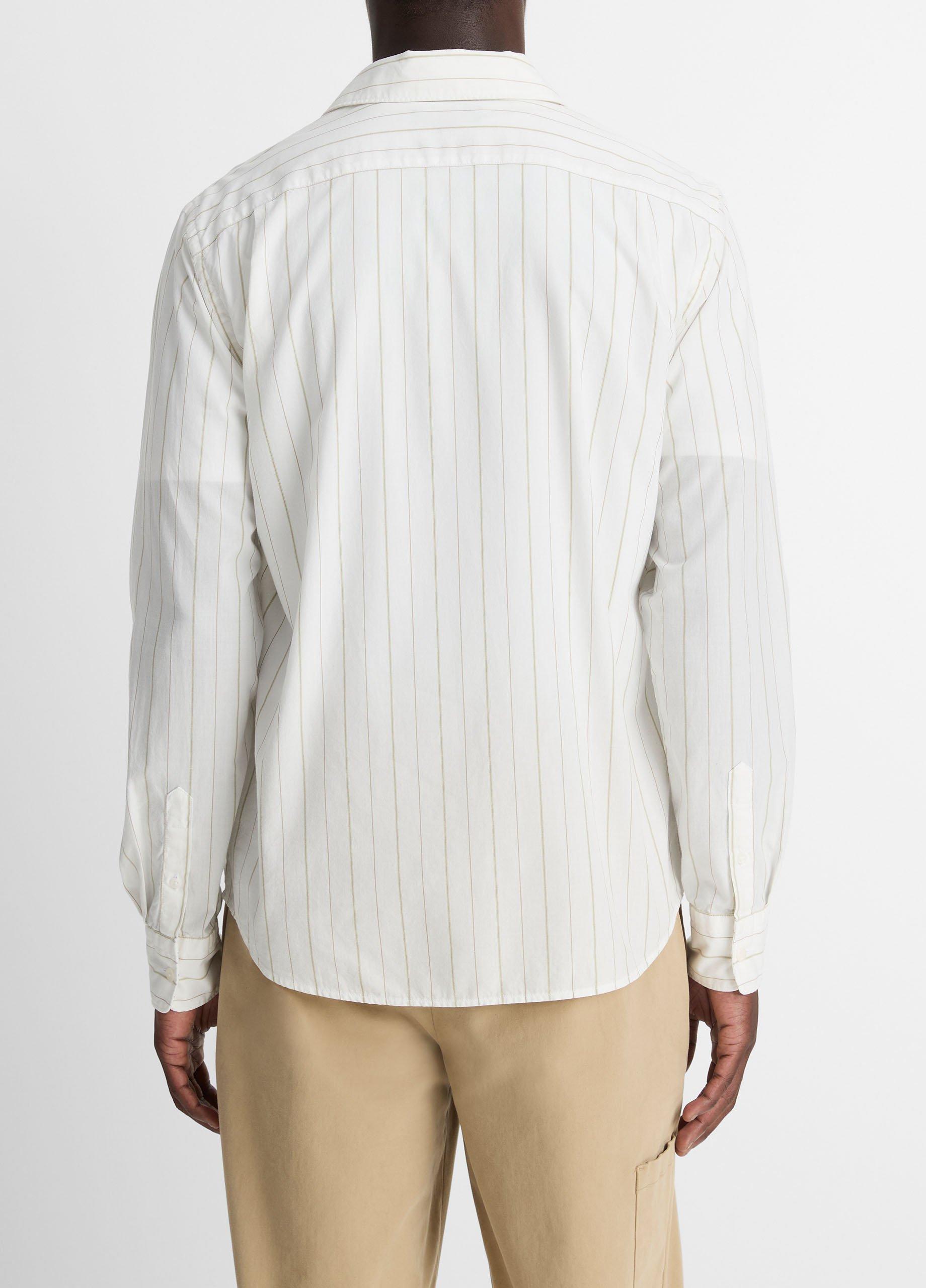 Chatsworth Stripe Cotton Oxford Button-Front Shirt image number 2