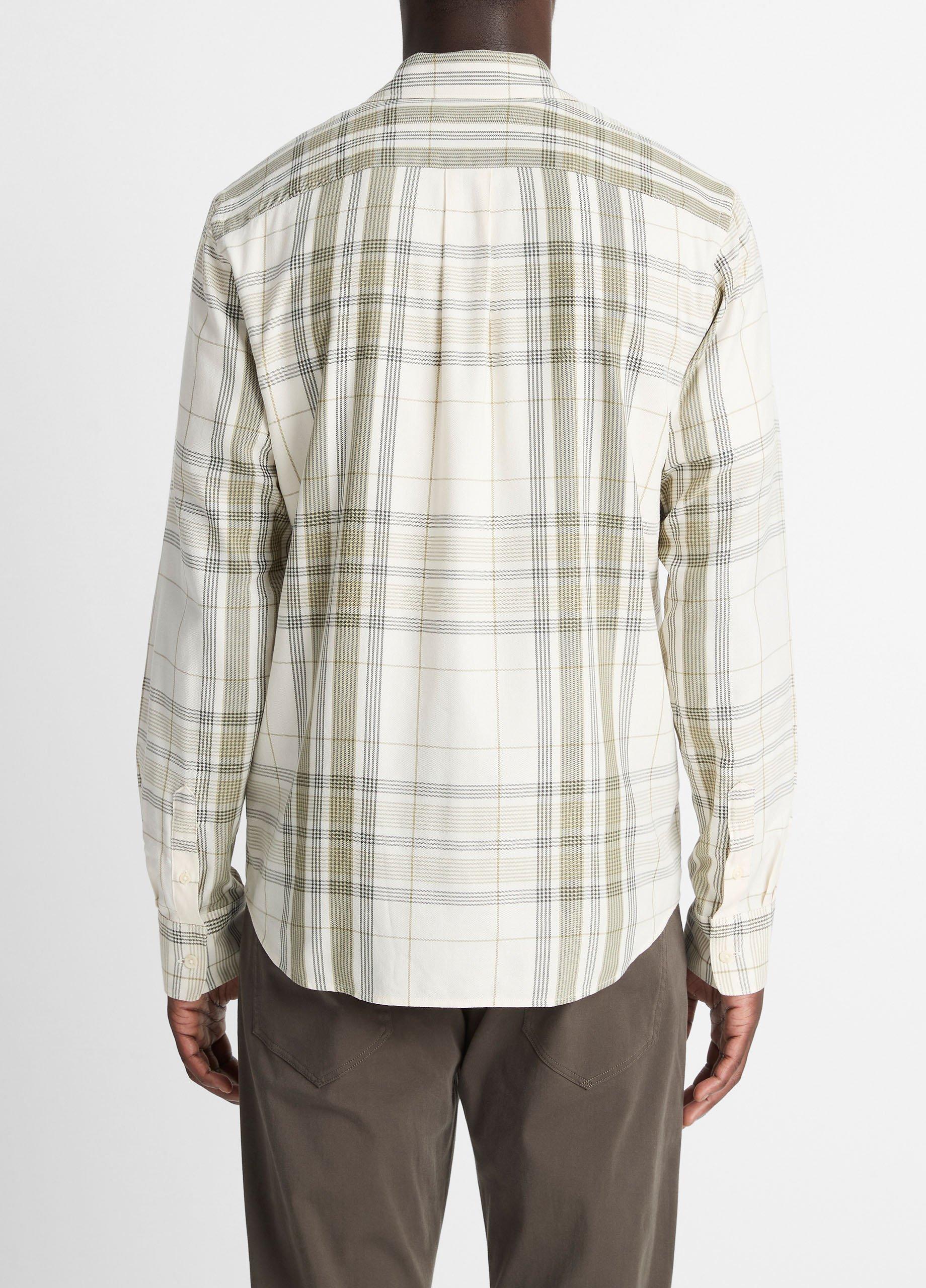 Dunluce Plaid Cotton-Blend Button-Front Shirt image number 2