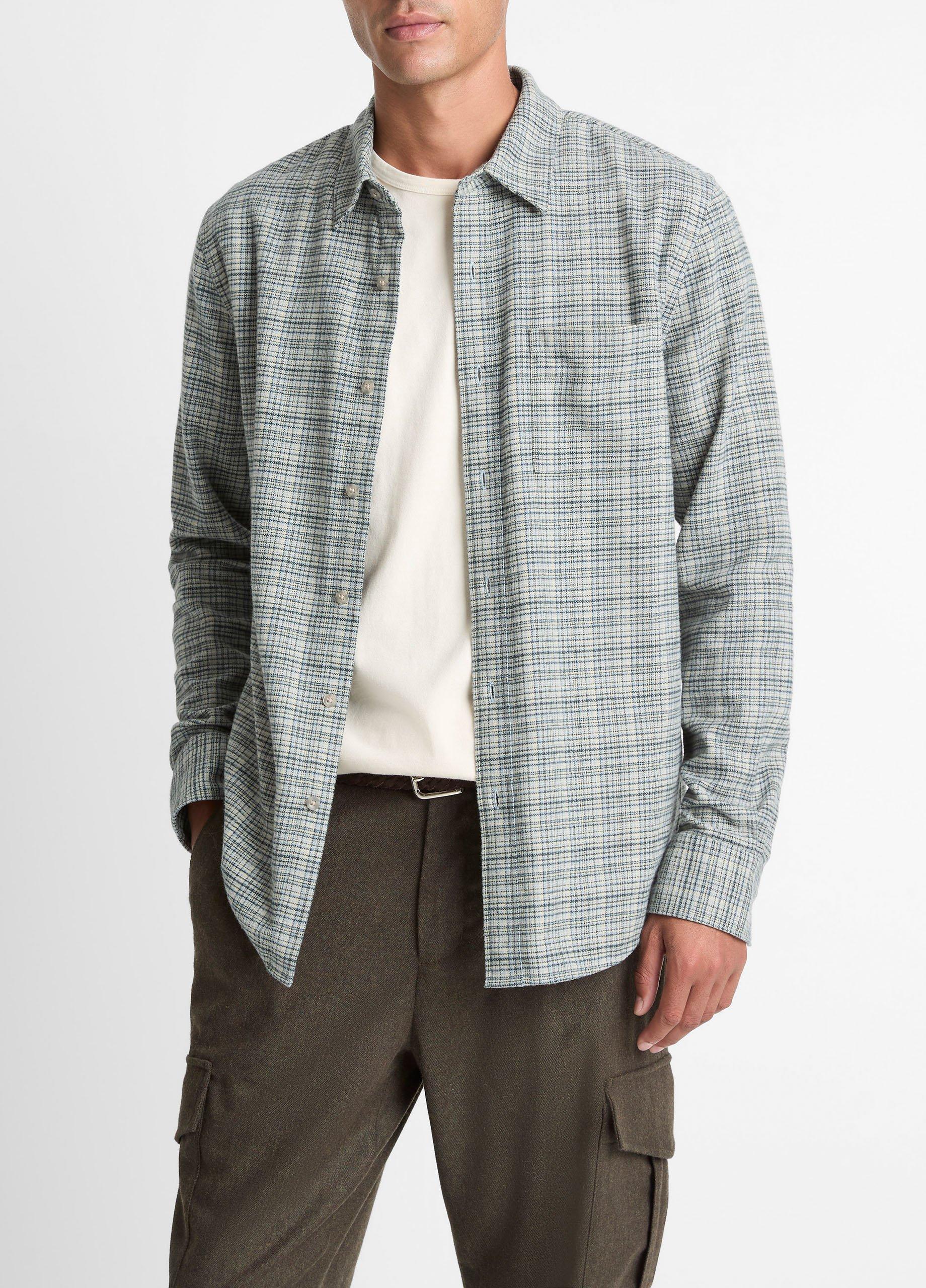 Highclere Plaid Cotton Button-Front Shirt image number 0