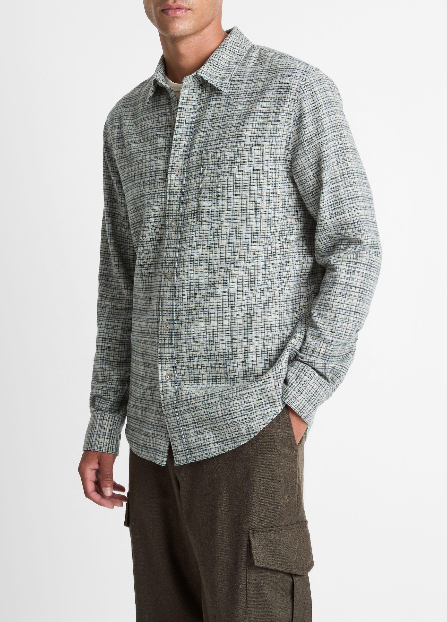 Highclere Plaid Cotton Button-Front Shirt image number 1