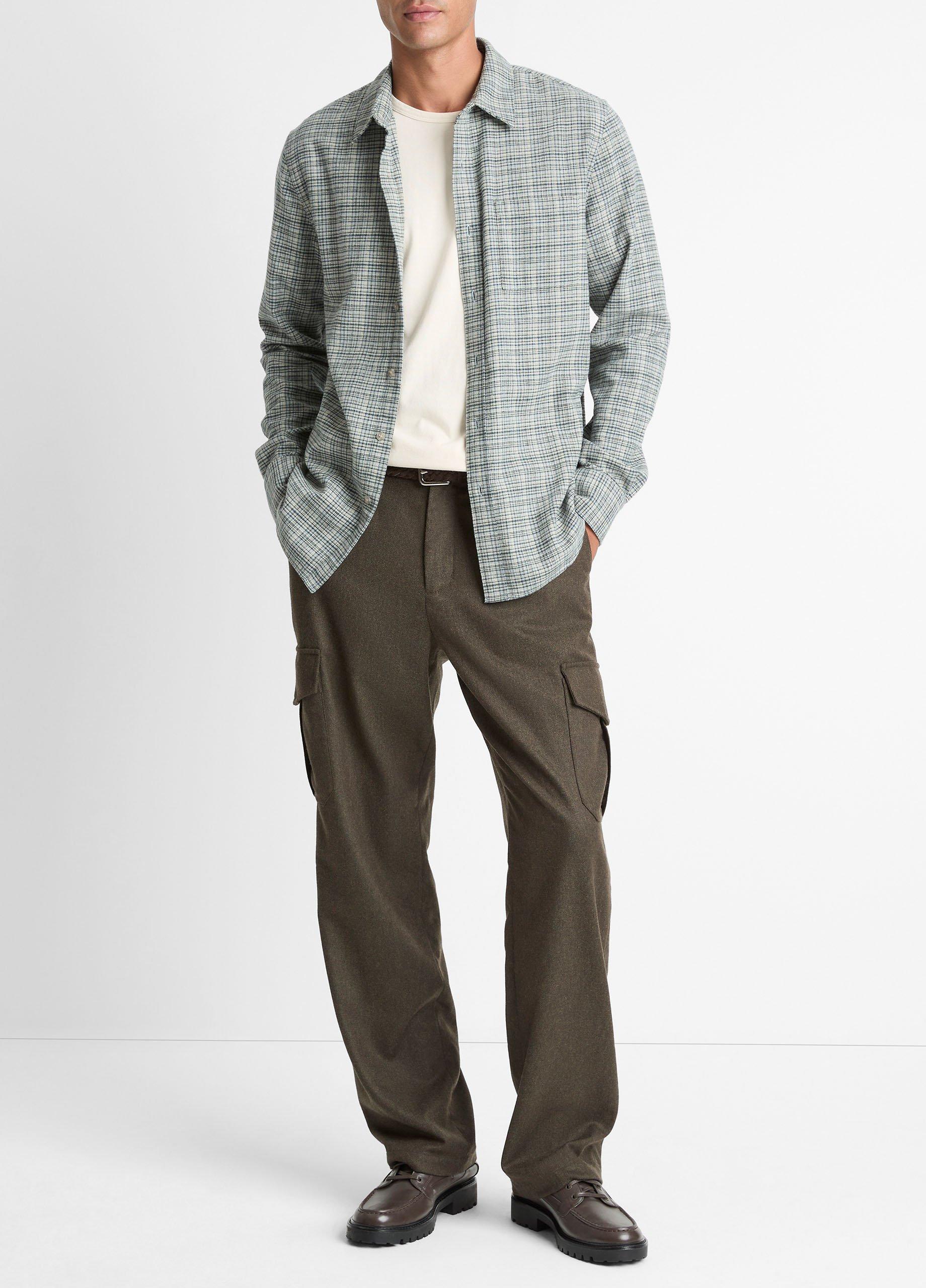 Highclere Plaid Cotton Button-Front Shirt image number 3