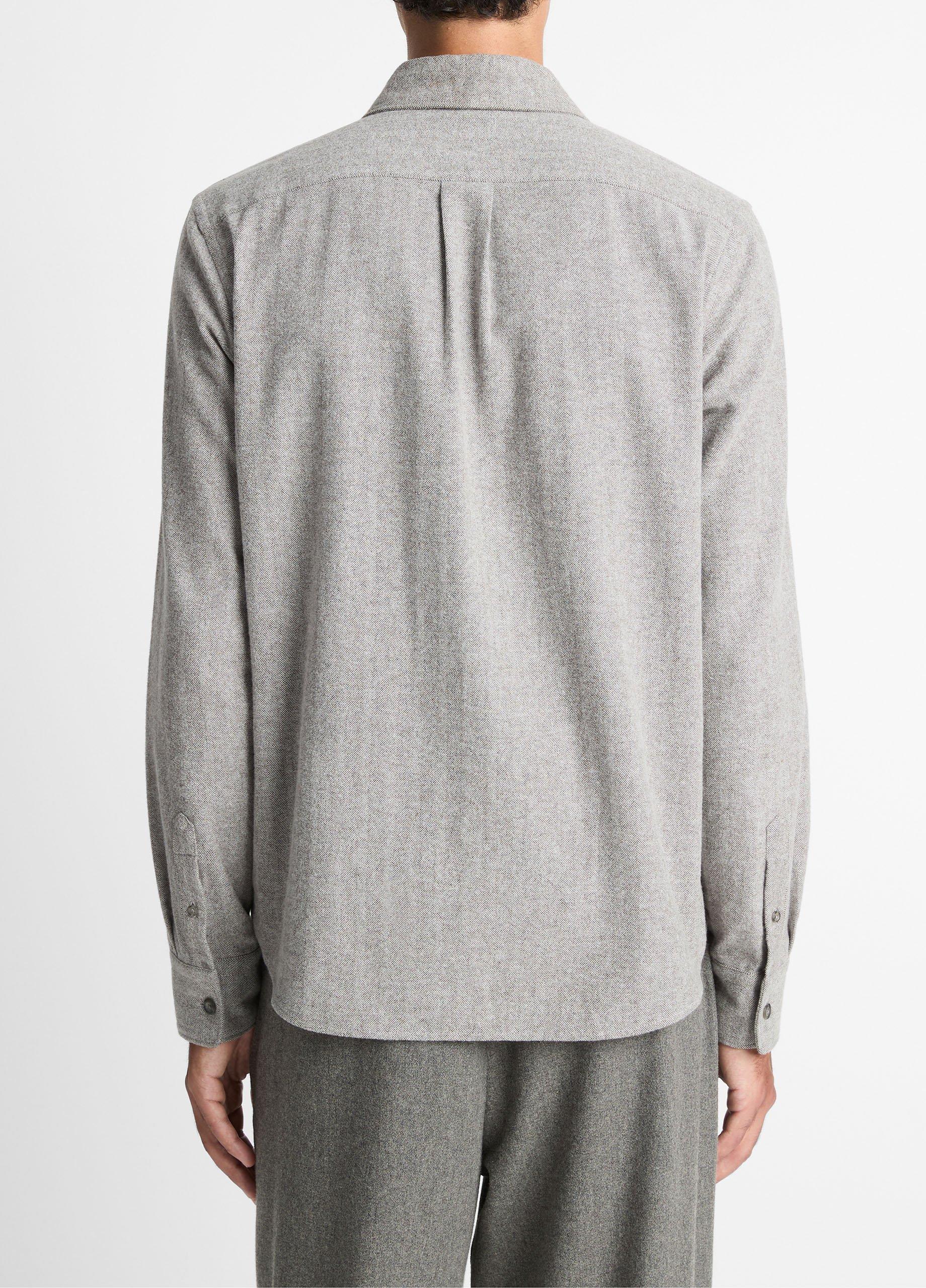 Herringbone Cotton Popover Shirt image number 2