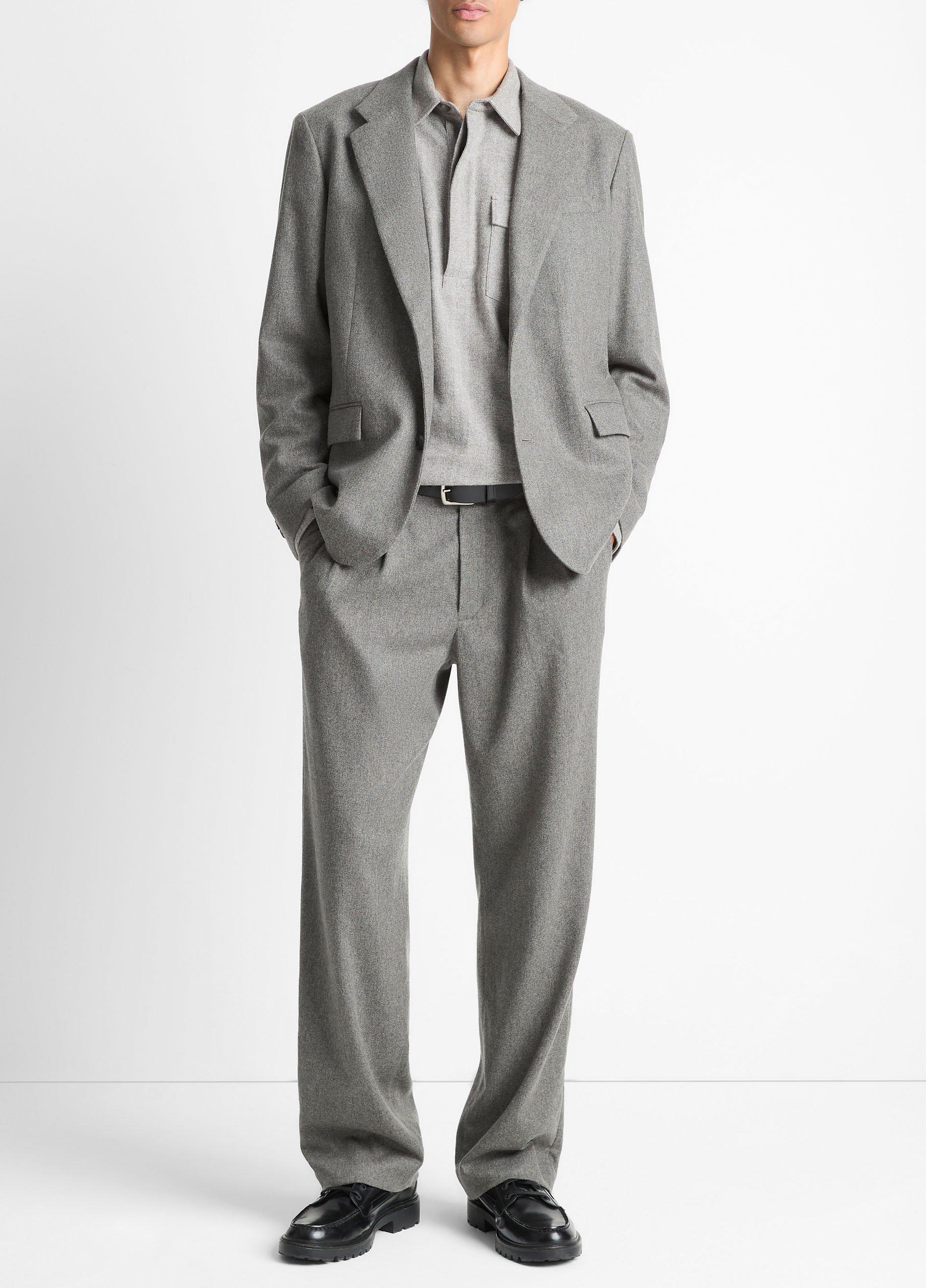 Herringbone Cotton Popover Shirt image number 3