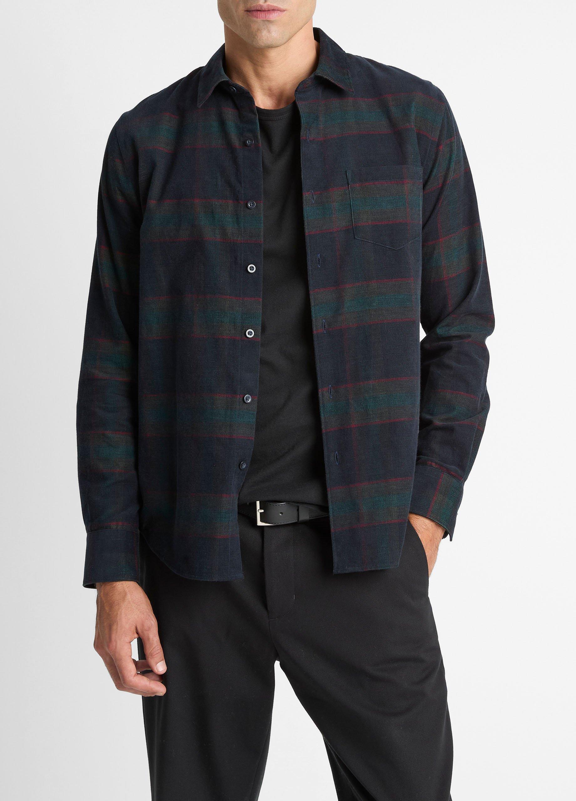 Holme Plaid Cotton Button-Front Shirt image number 0