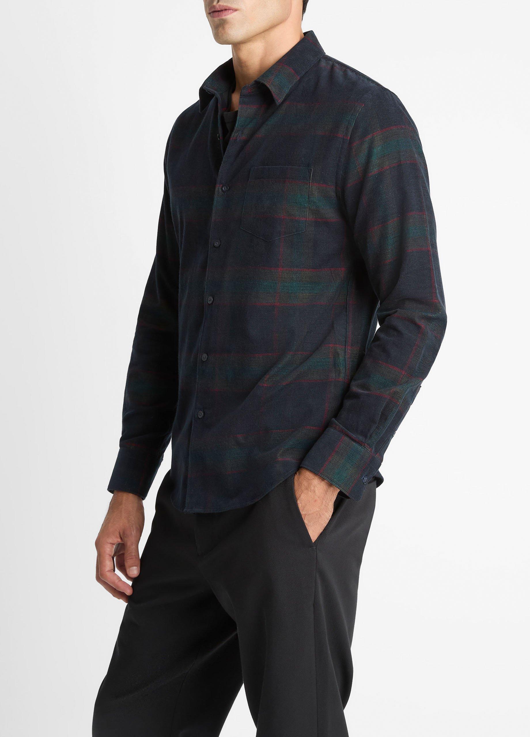 Holme Plaid Cotton Button-Front Shirt image number 1