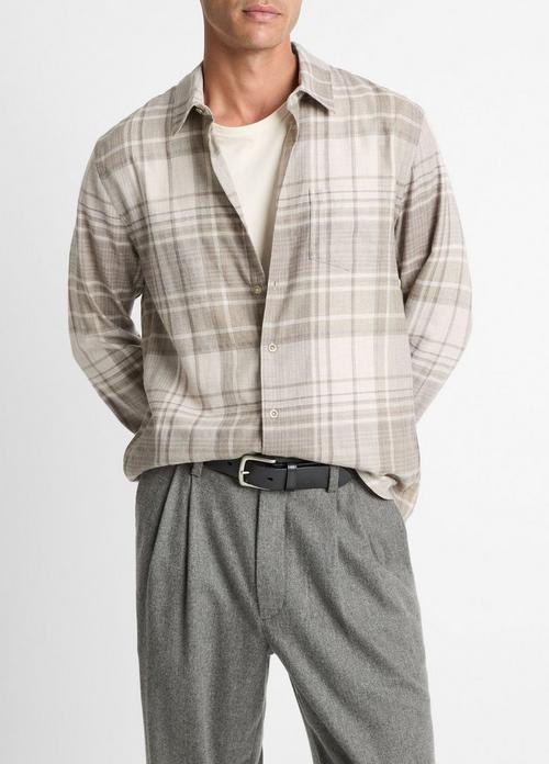Chilton Plaid Cotton Button-Front Shirt