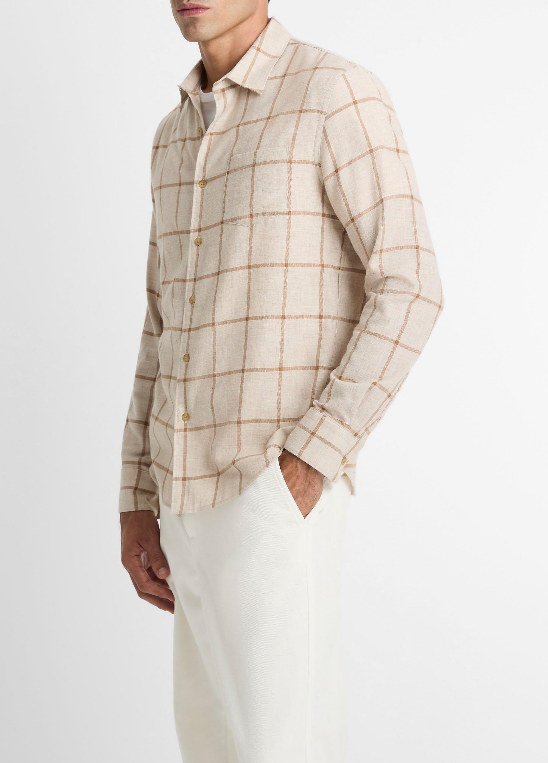 Rockery Plaid Cotton Button-Front Shirt image number 1