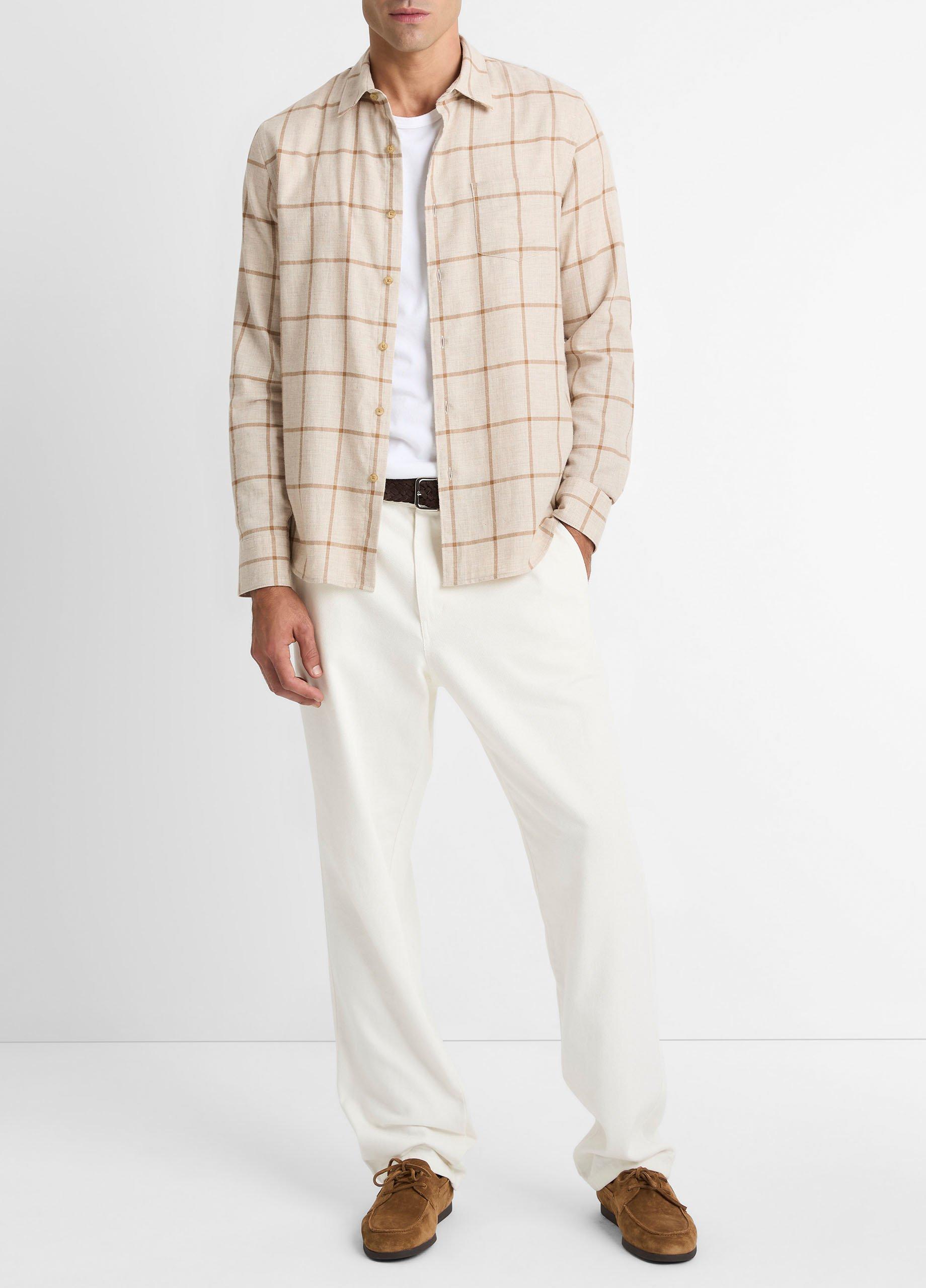 Rockery Plaid Cotton Button-Front Shirt image number 3