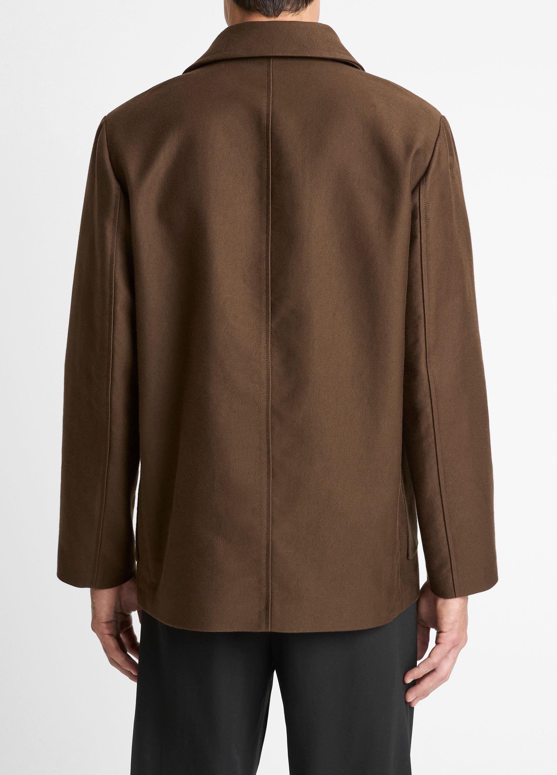 Italian Peached Cotton Peacoat image number 2