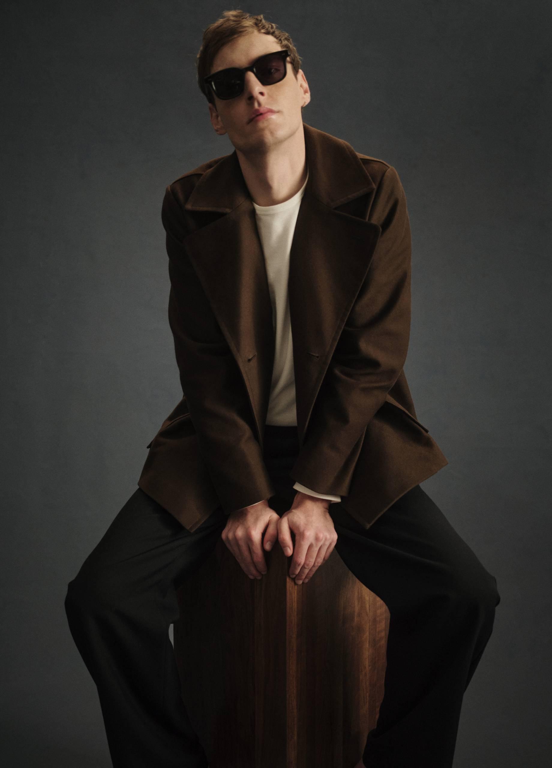 Italian Peached Cotton Peacoat image number 5