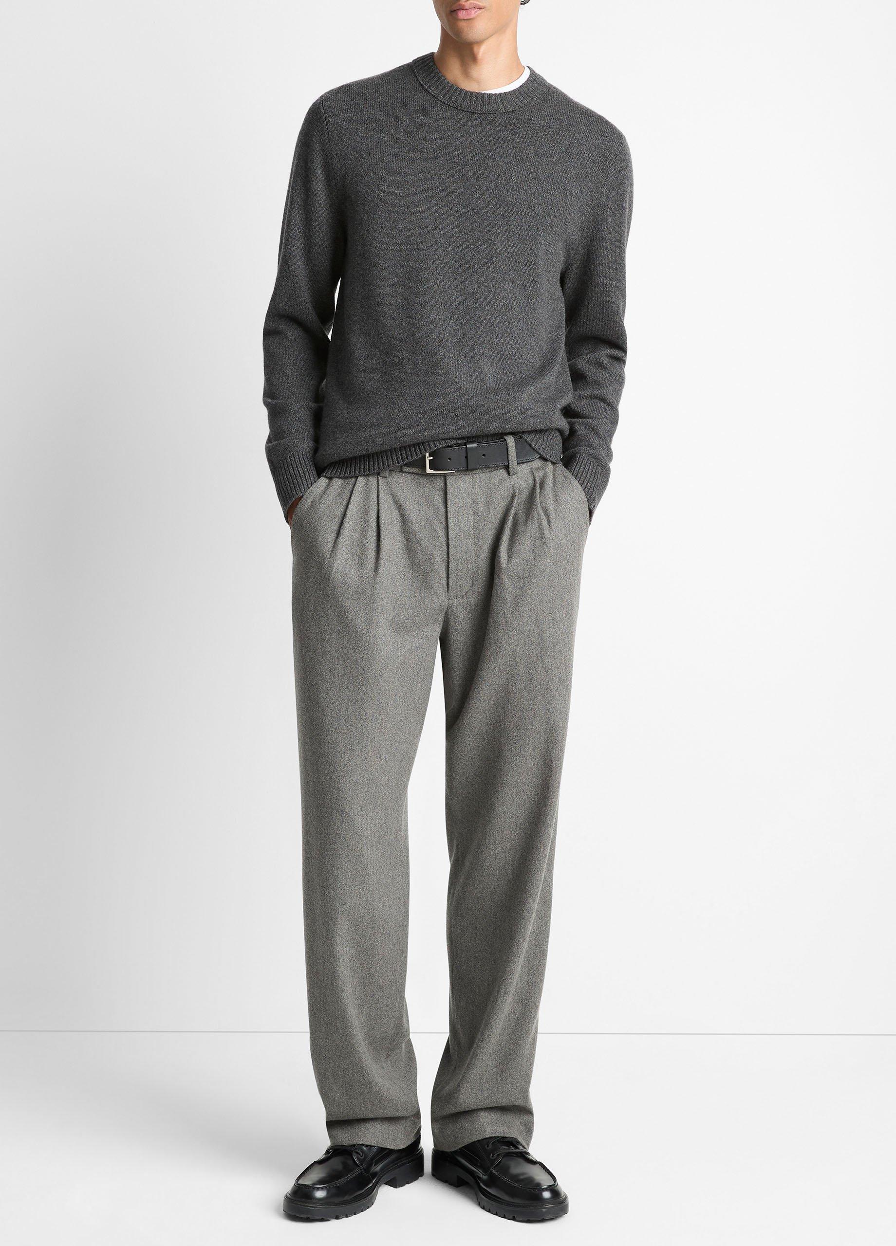 Wool-Cashmere Crew Neck Sweater image number 3