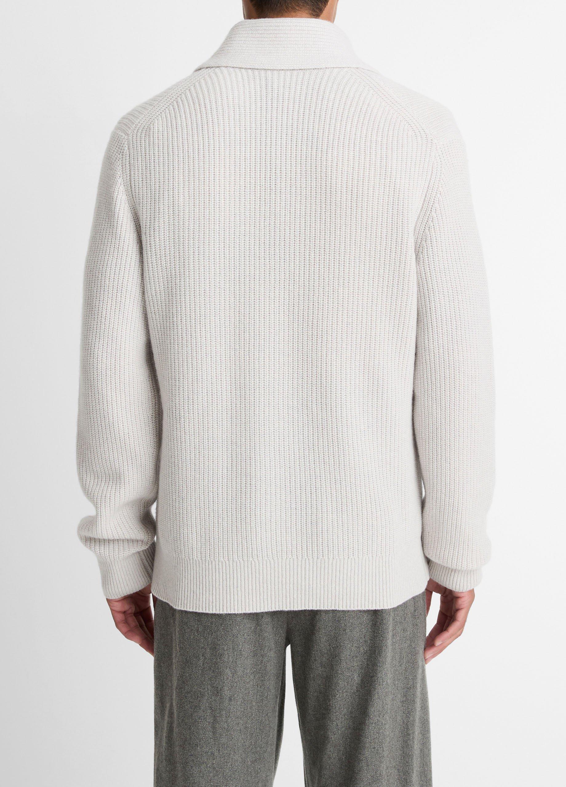Shaker Wool-Cashmere Shawl-Collar Sweater image number 2