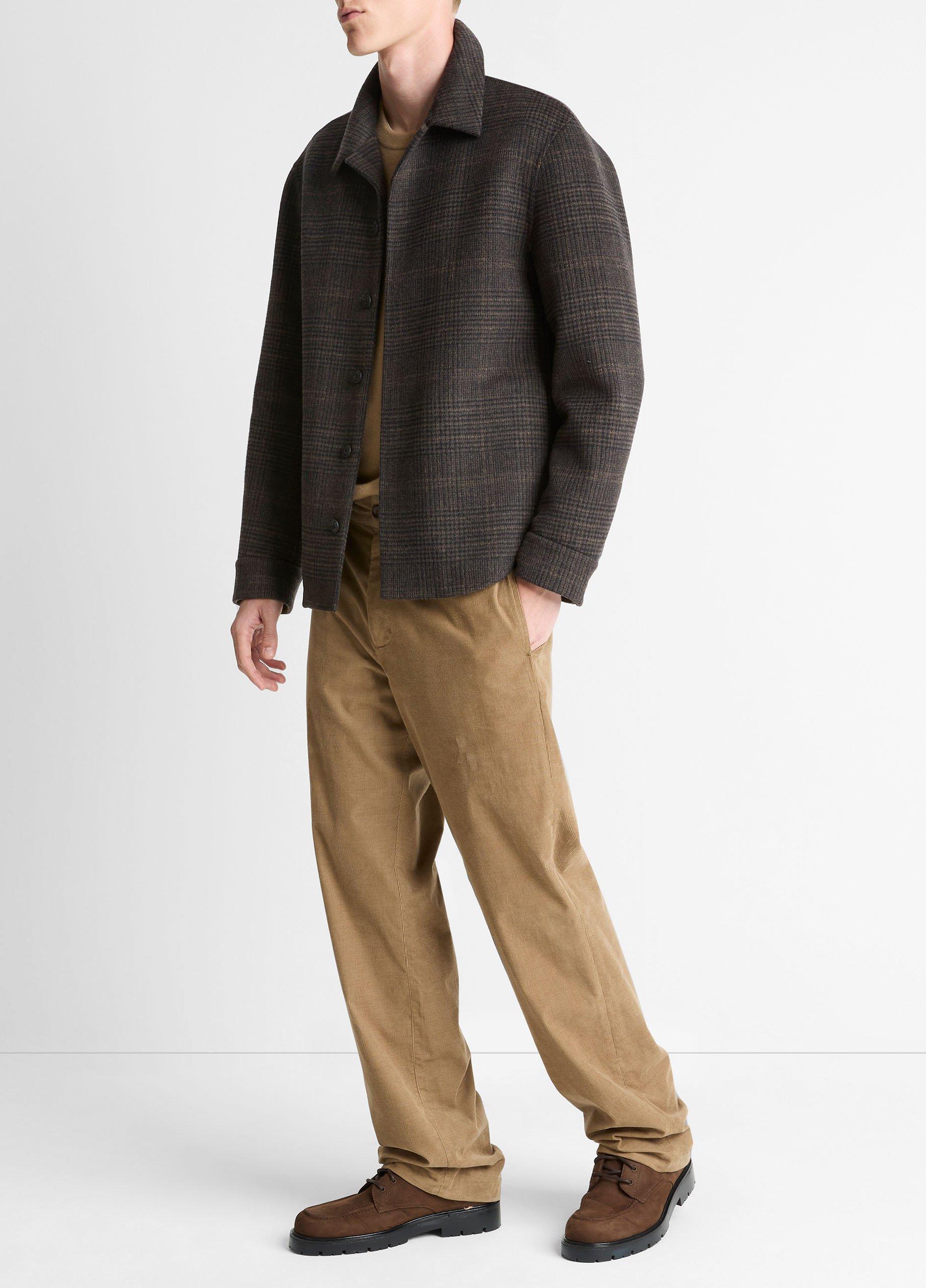 Plaid Splittable Wool-Blend Shirt Jacket image number 3
