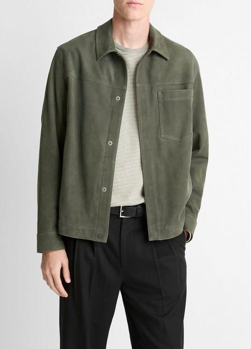 Nubuck Leather Trucker Jacket