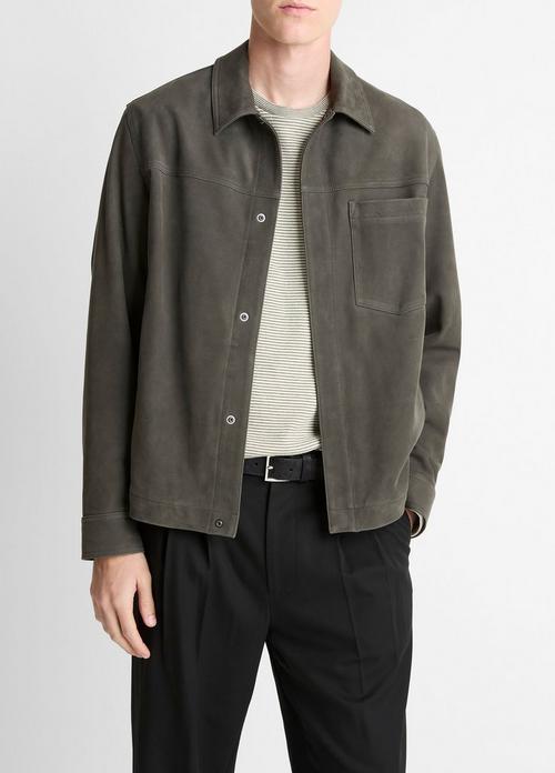 Nubuck Leather Trucker Jacket