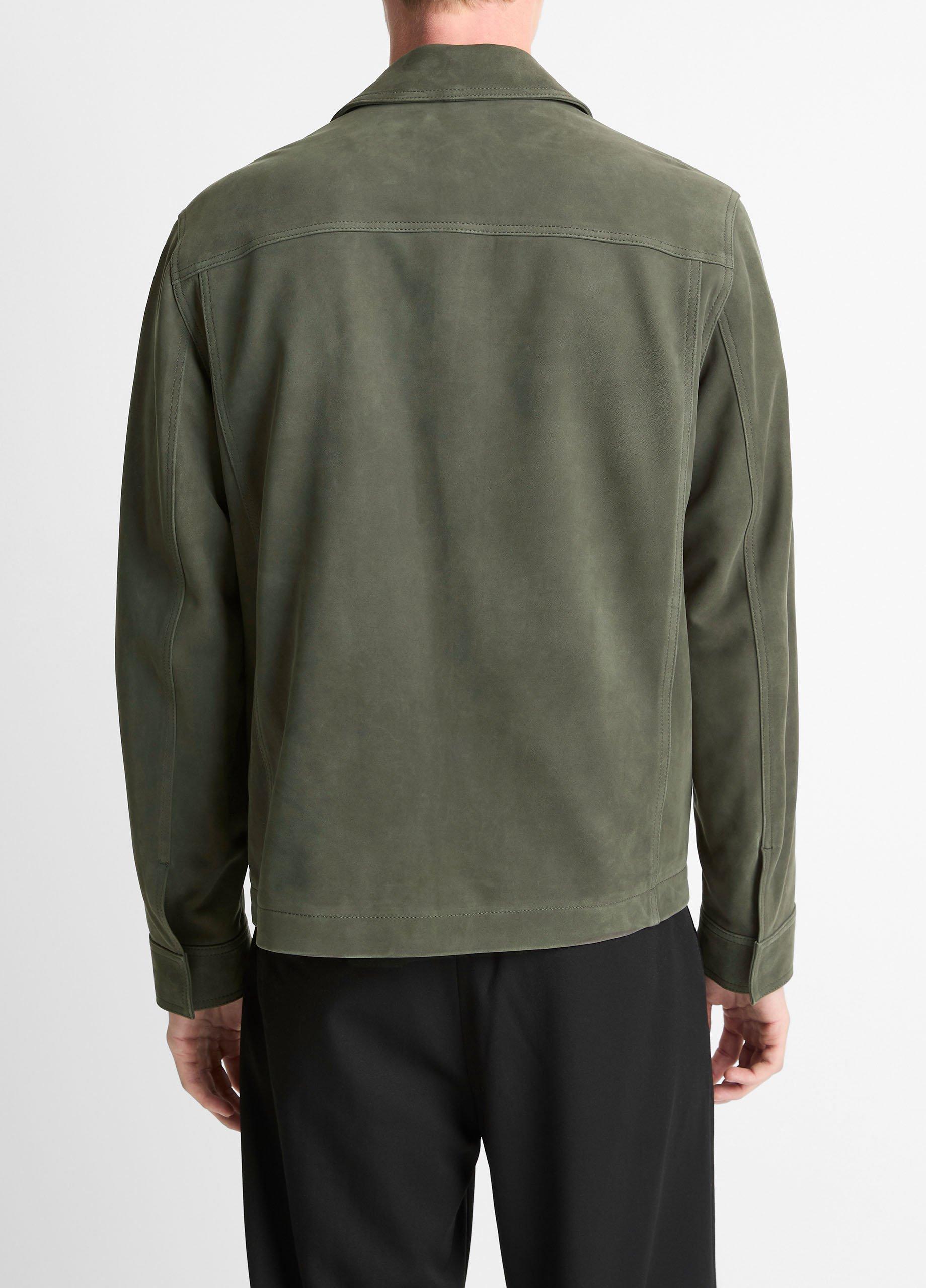 Nubuck Leather Trucker Jacket image number 2