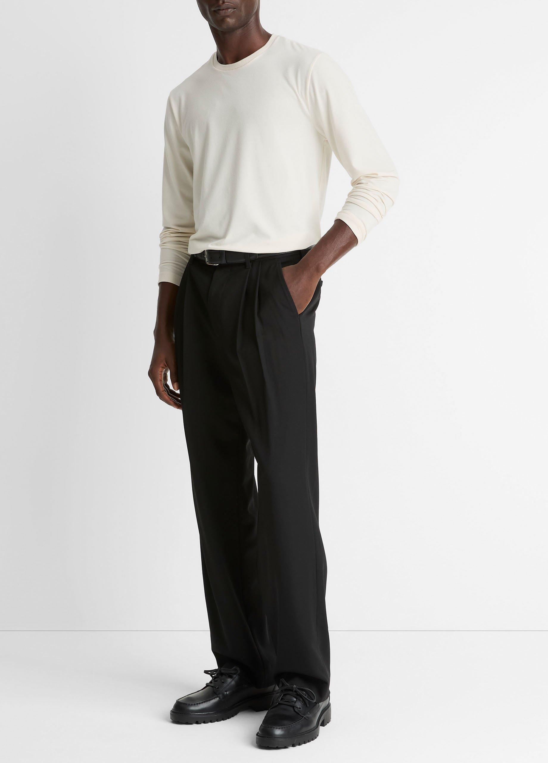 Wool Double-Pleat Suiting Trouser image number 1