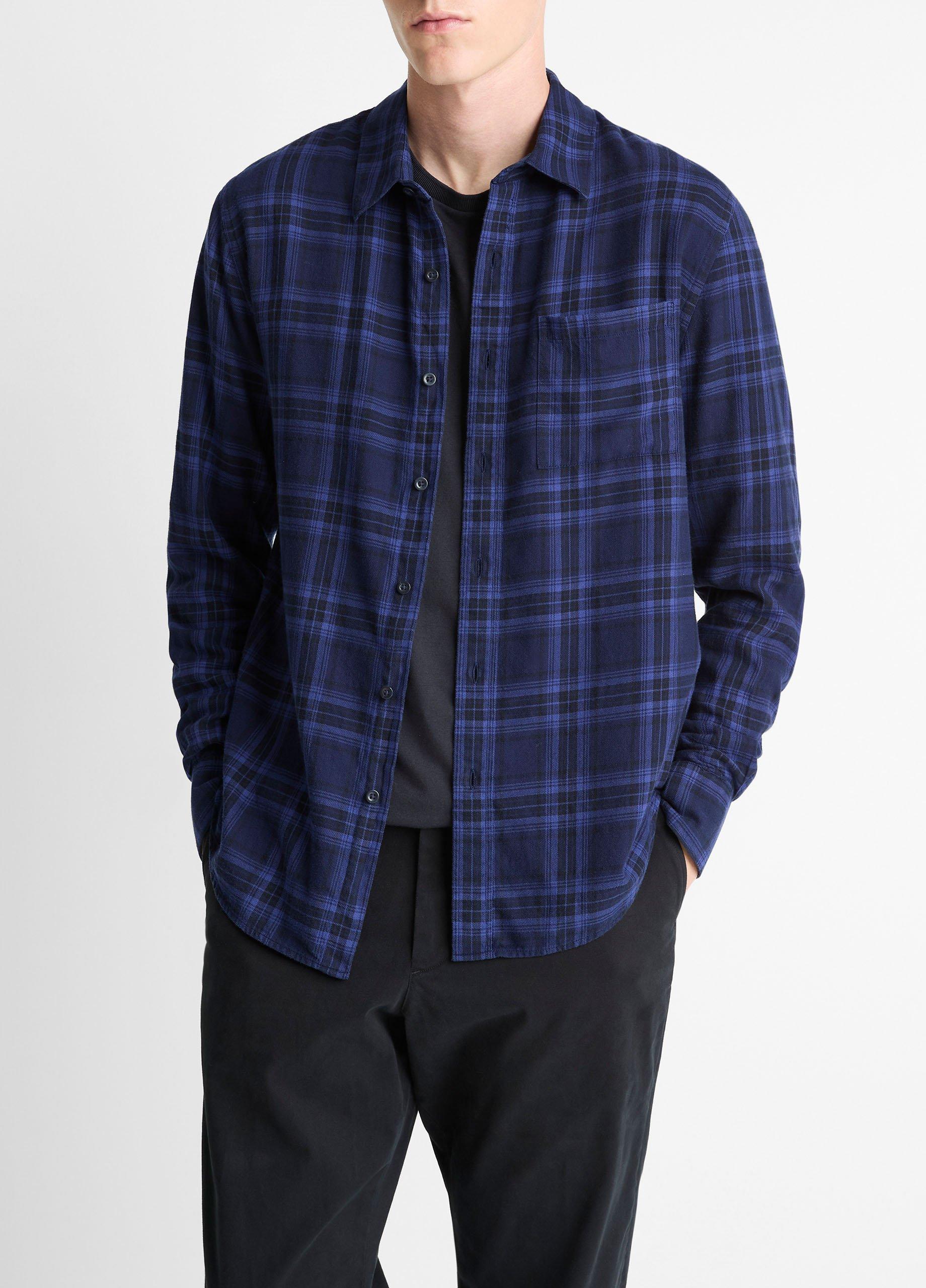 Big Horn Plaid Cotton Button-Front Shirt image number 0
