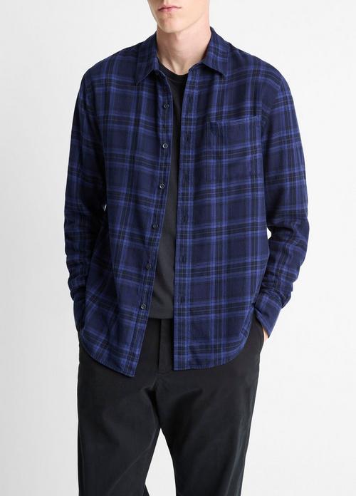 Big Horn Plaid Cotton Button-Front Shirt