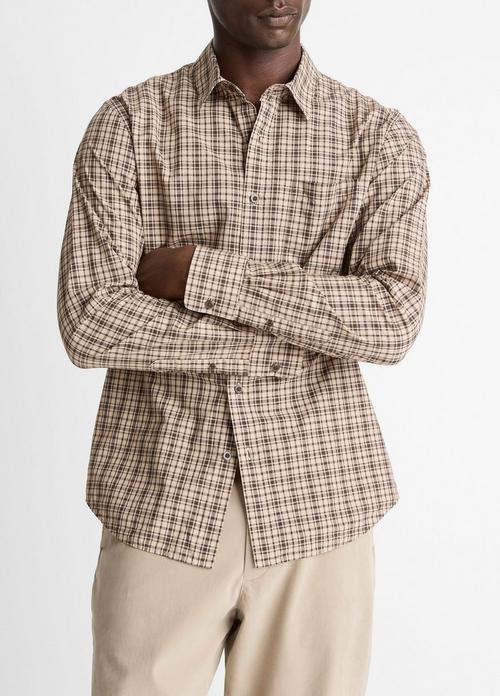 Great Falls Plaid Cotton Button-Front Shirt