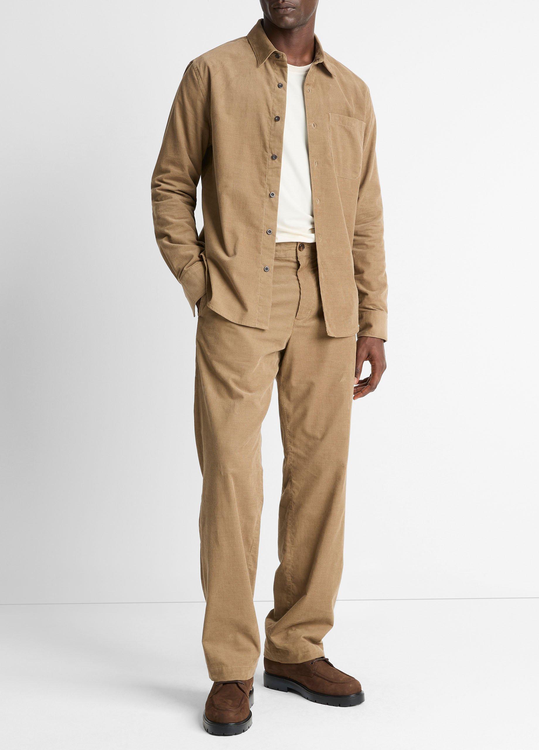 Louie Relaxed Cotton Corduroy Elastic-Waist Pant