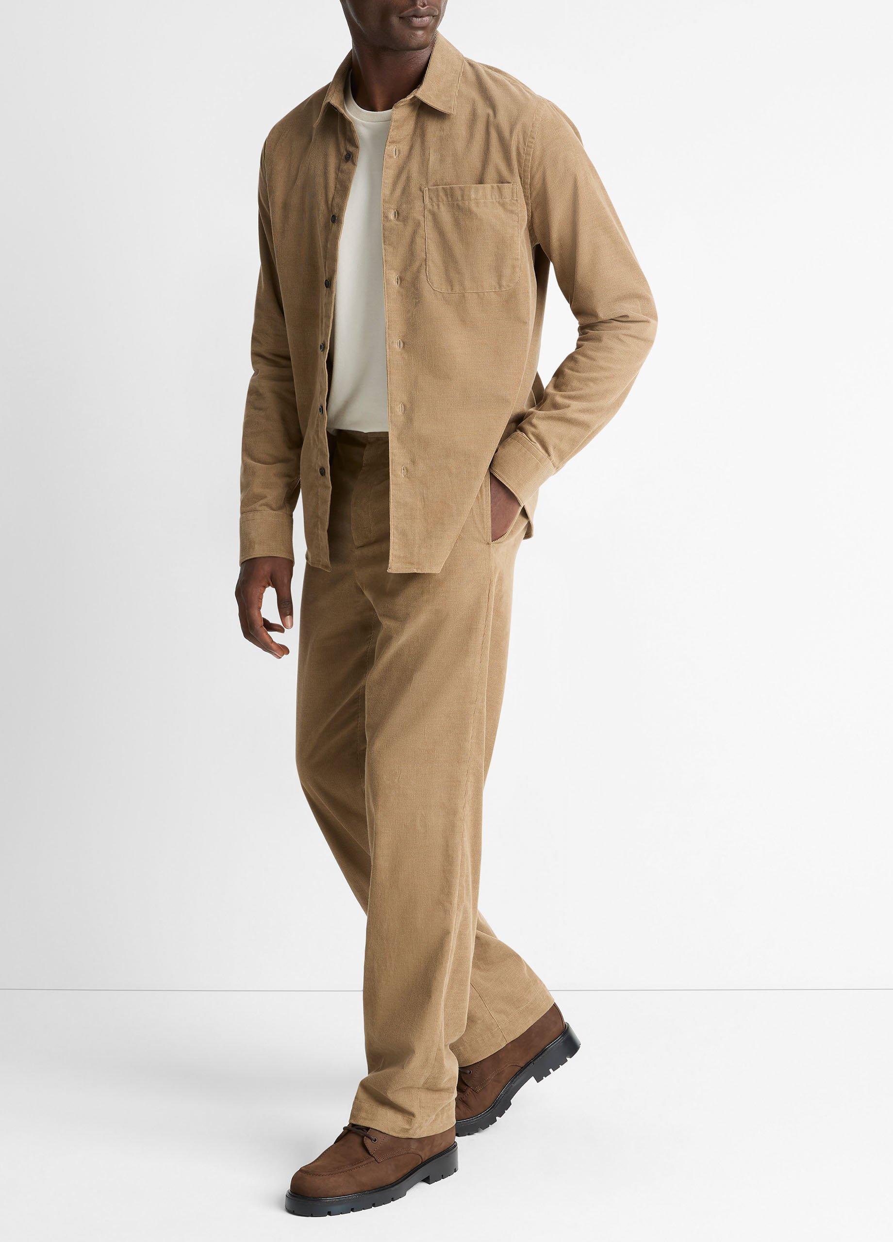 Louie Relaxed Cotton Corduroy Elastic-Waist Pant image number 1