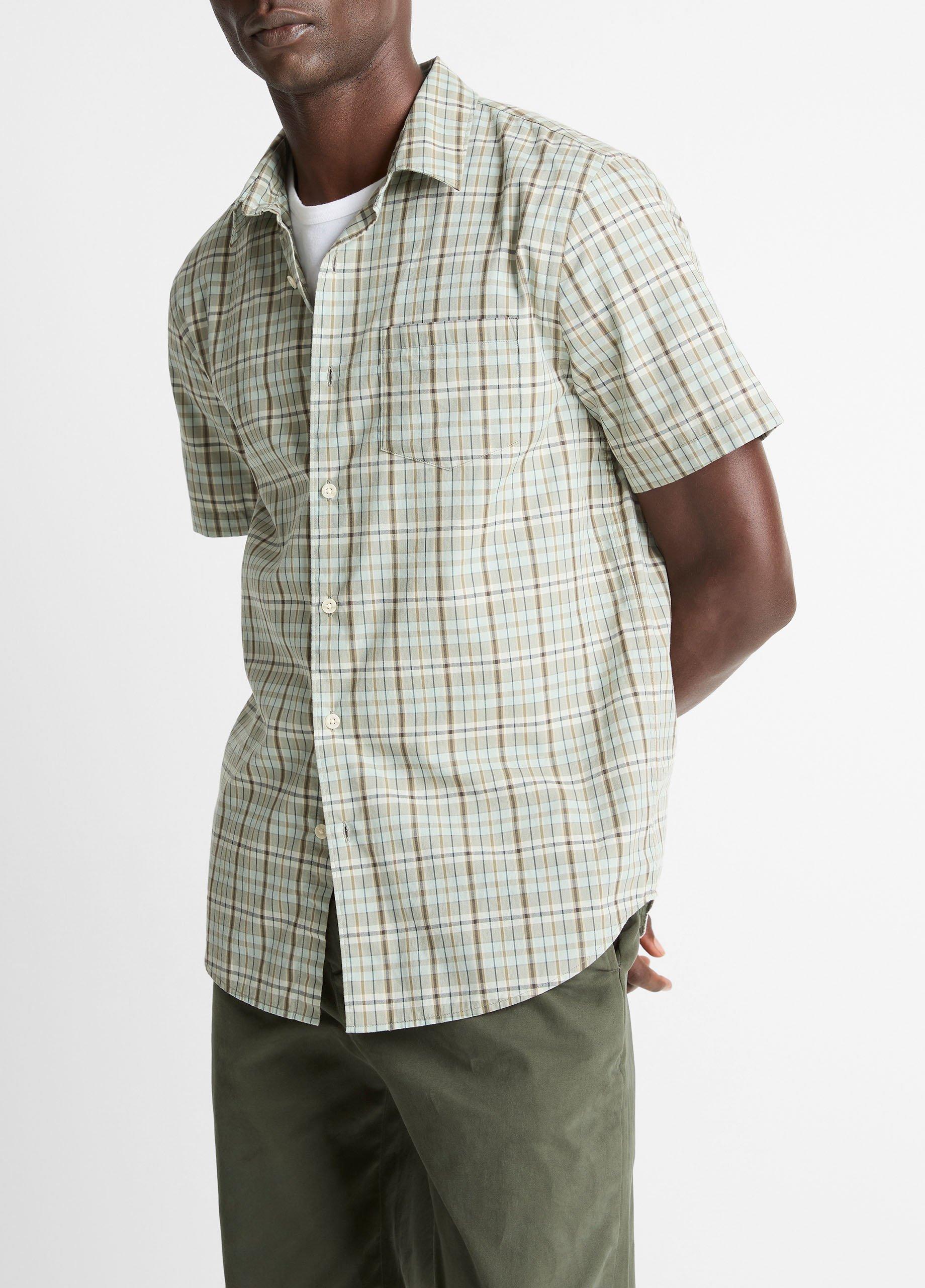 Polson Plaid Cotton Short-Sleeve Button-Front Shirt image number 0
