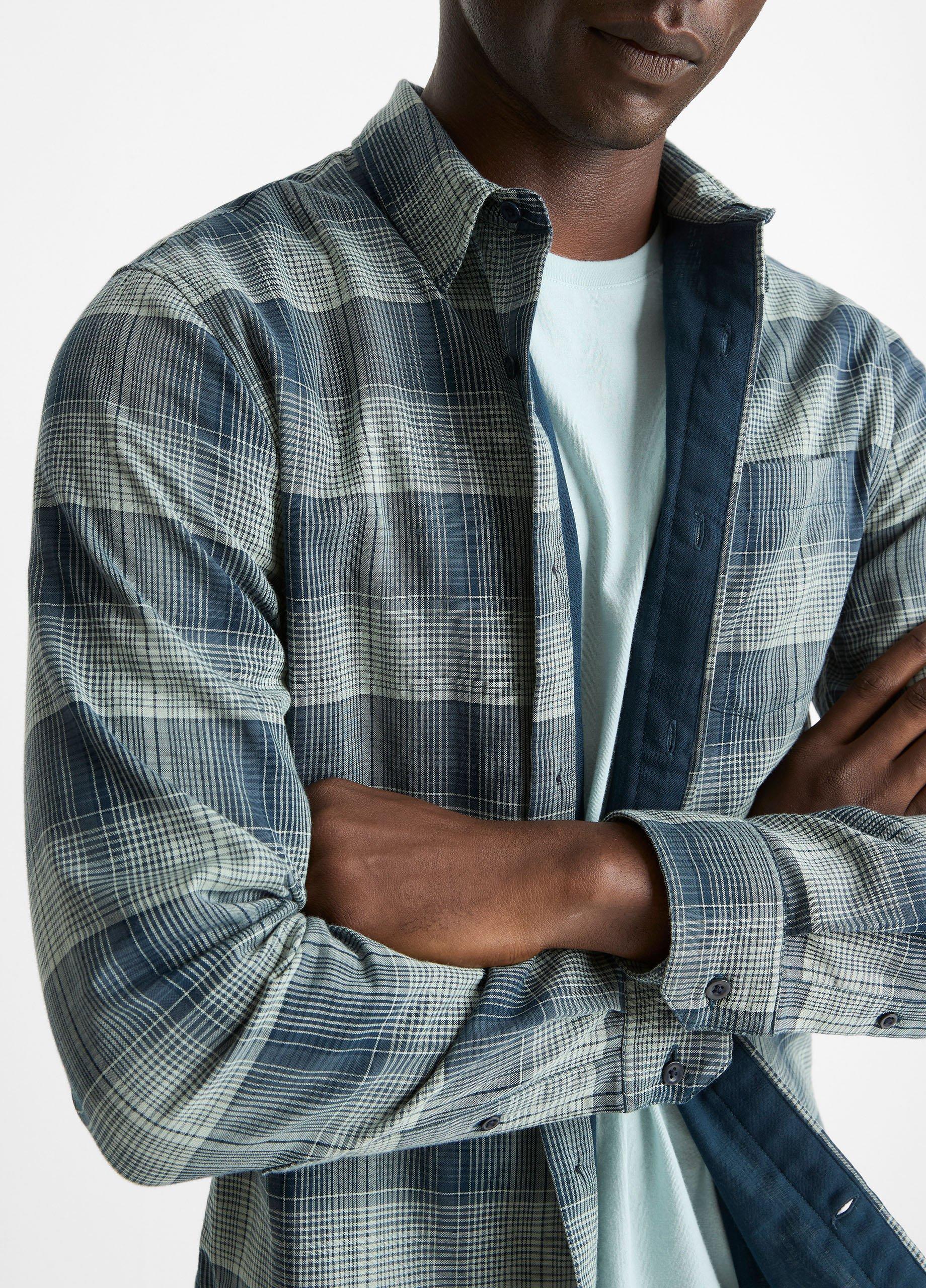 Big Sky Plaid Cotton Button-Front Shirt image number 1