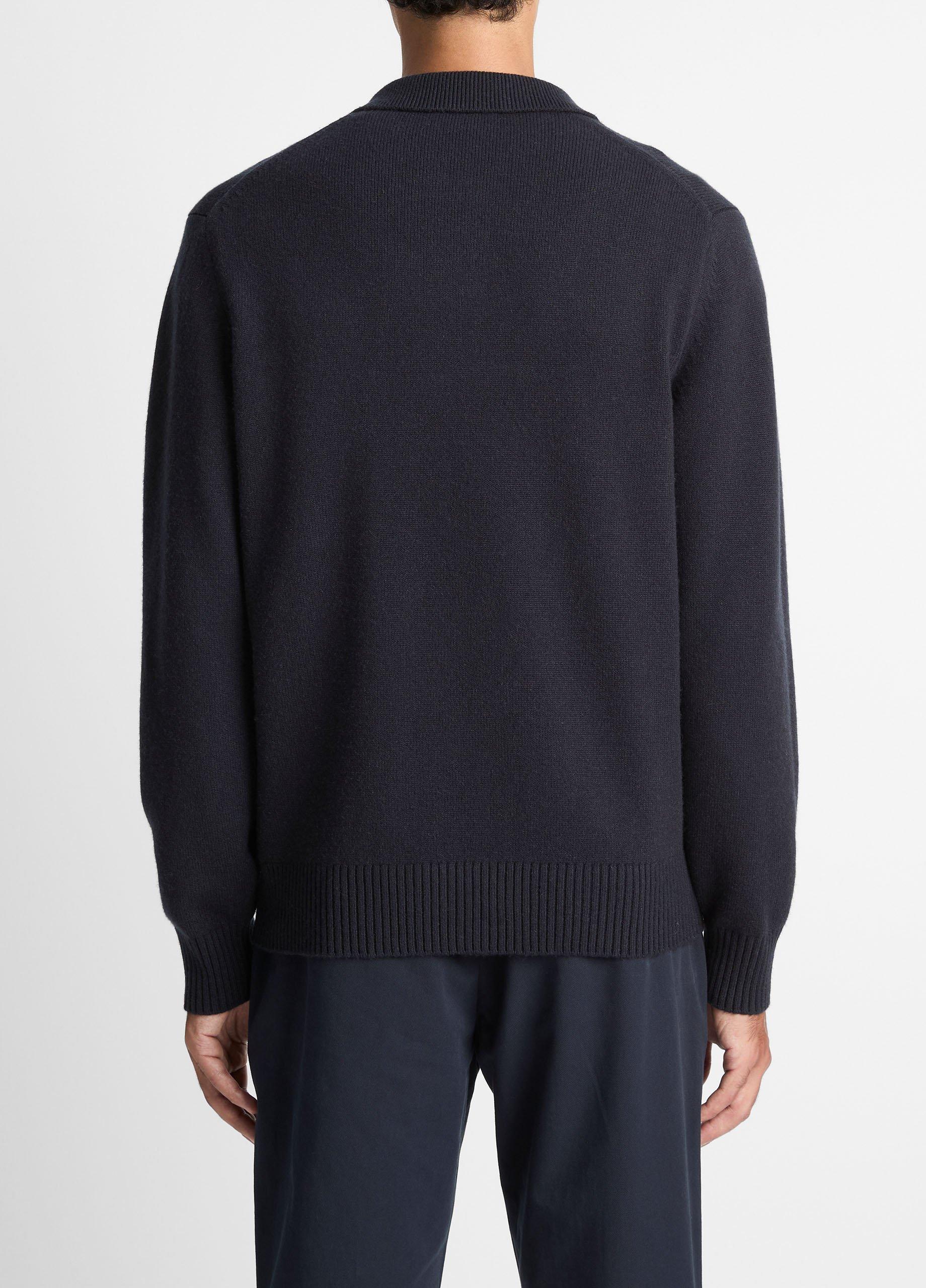 Wool & Cashmere-Blend Quarter-Zip Polo Sweater image number 2