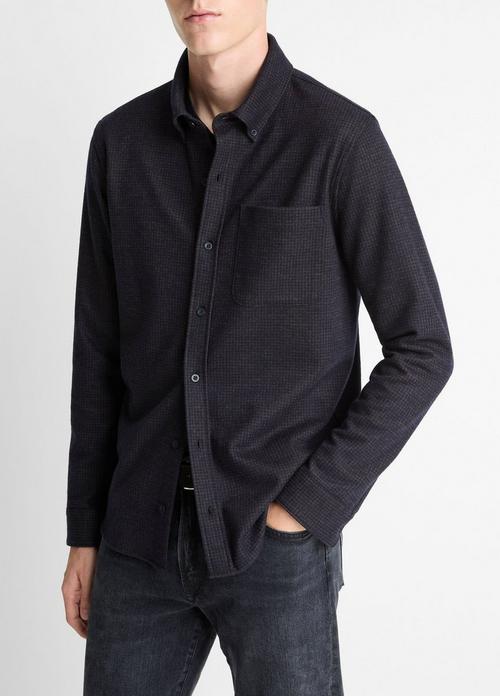 Tattersall Plaid Button-Down Shirt