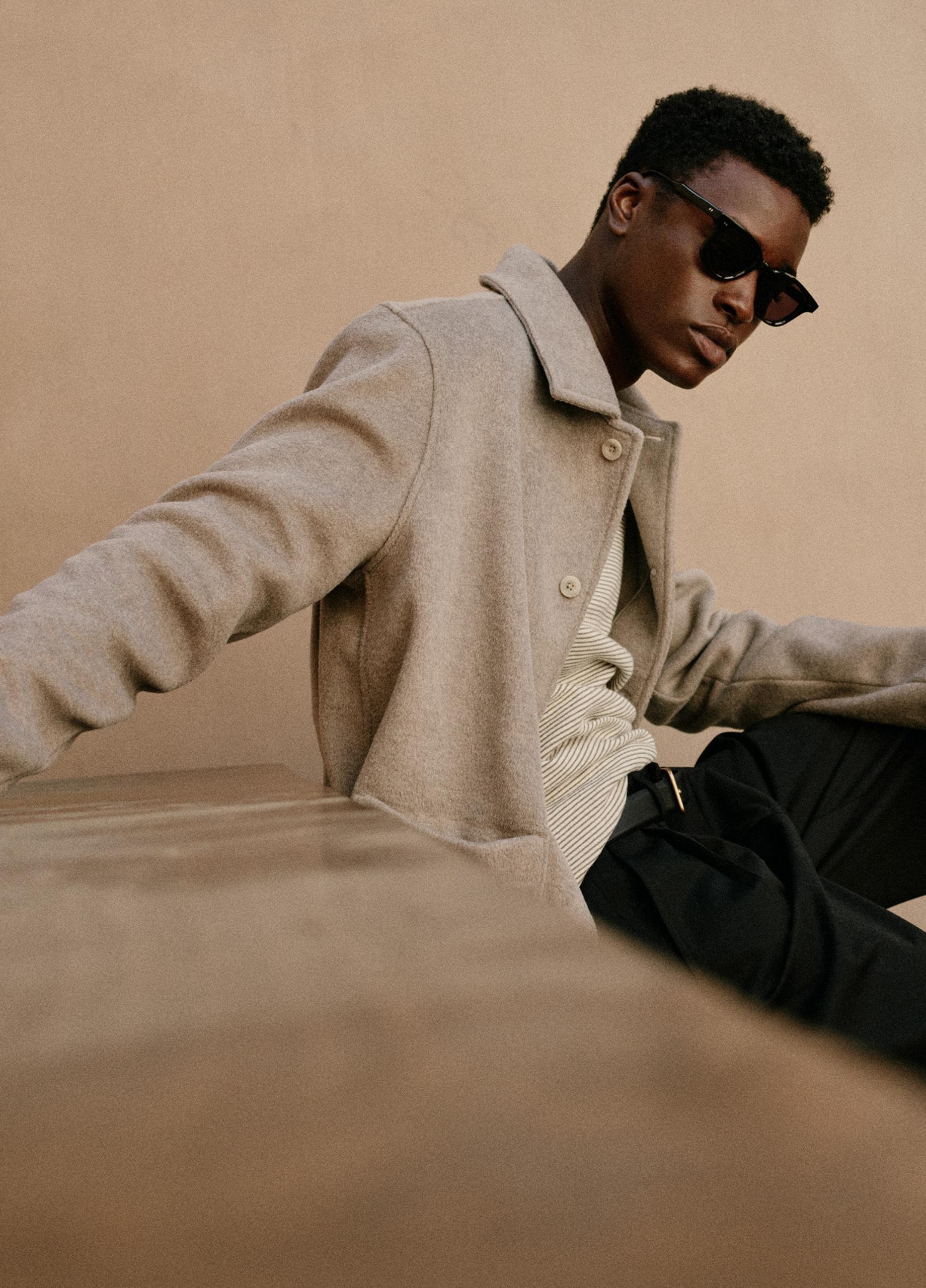 Double-Knit Chore Jacket in Jackets | Vince