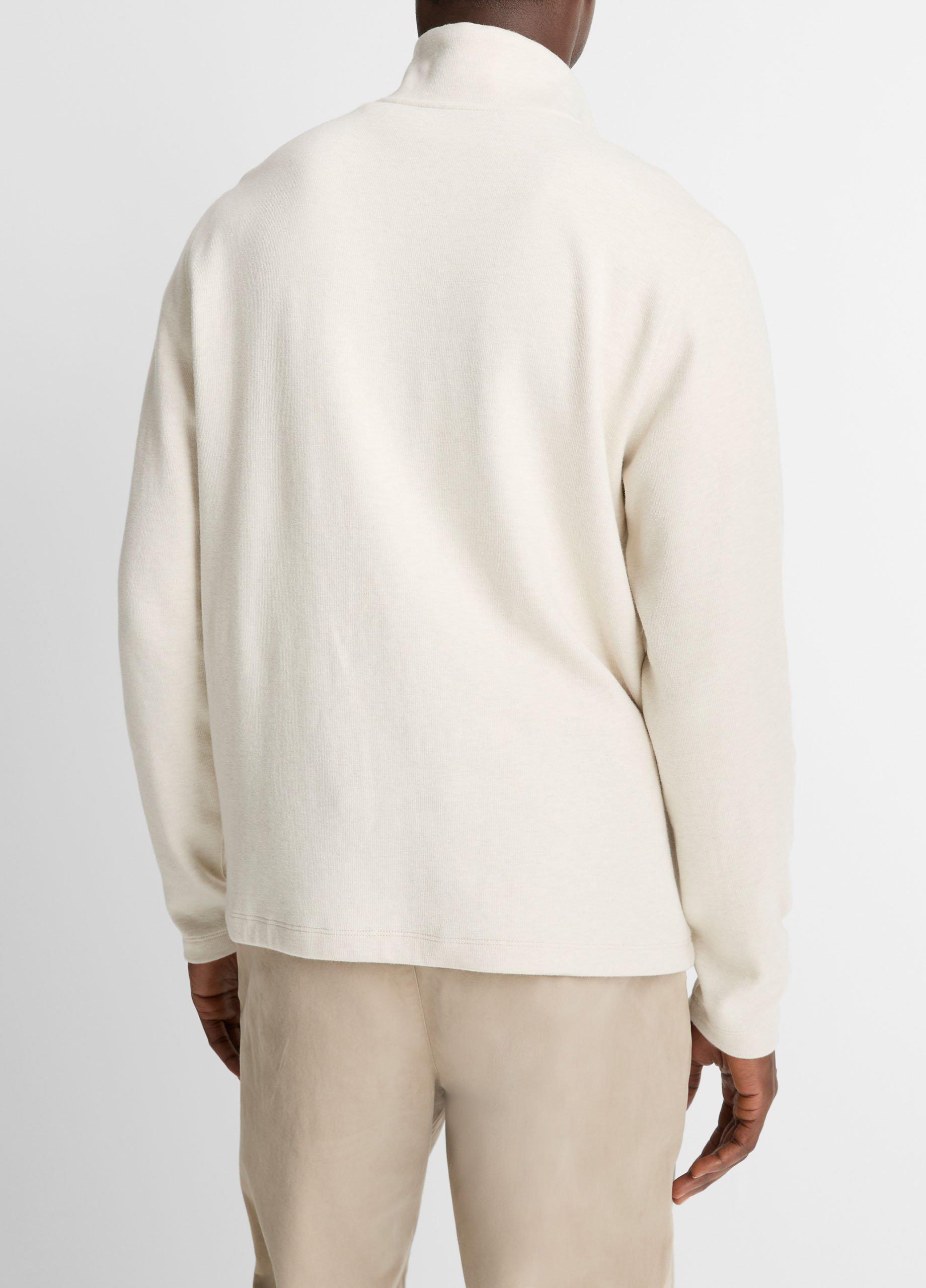 Cotton Button Mock-Neck Pullover image number 2