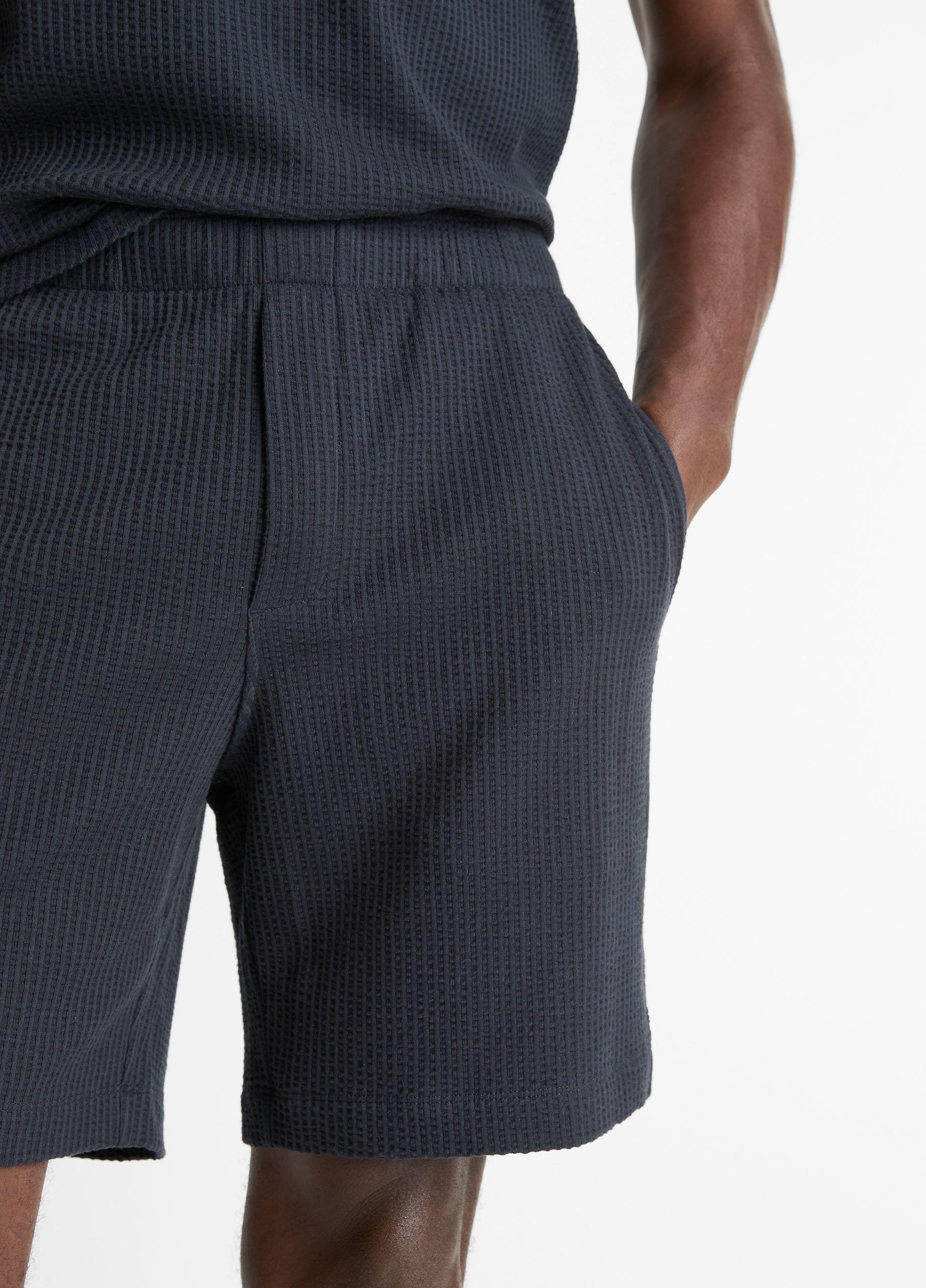 Seersucker-Knit Stretch-Cotton Short image number 1