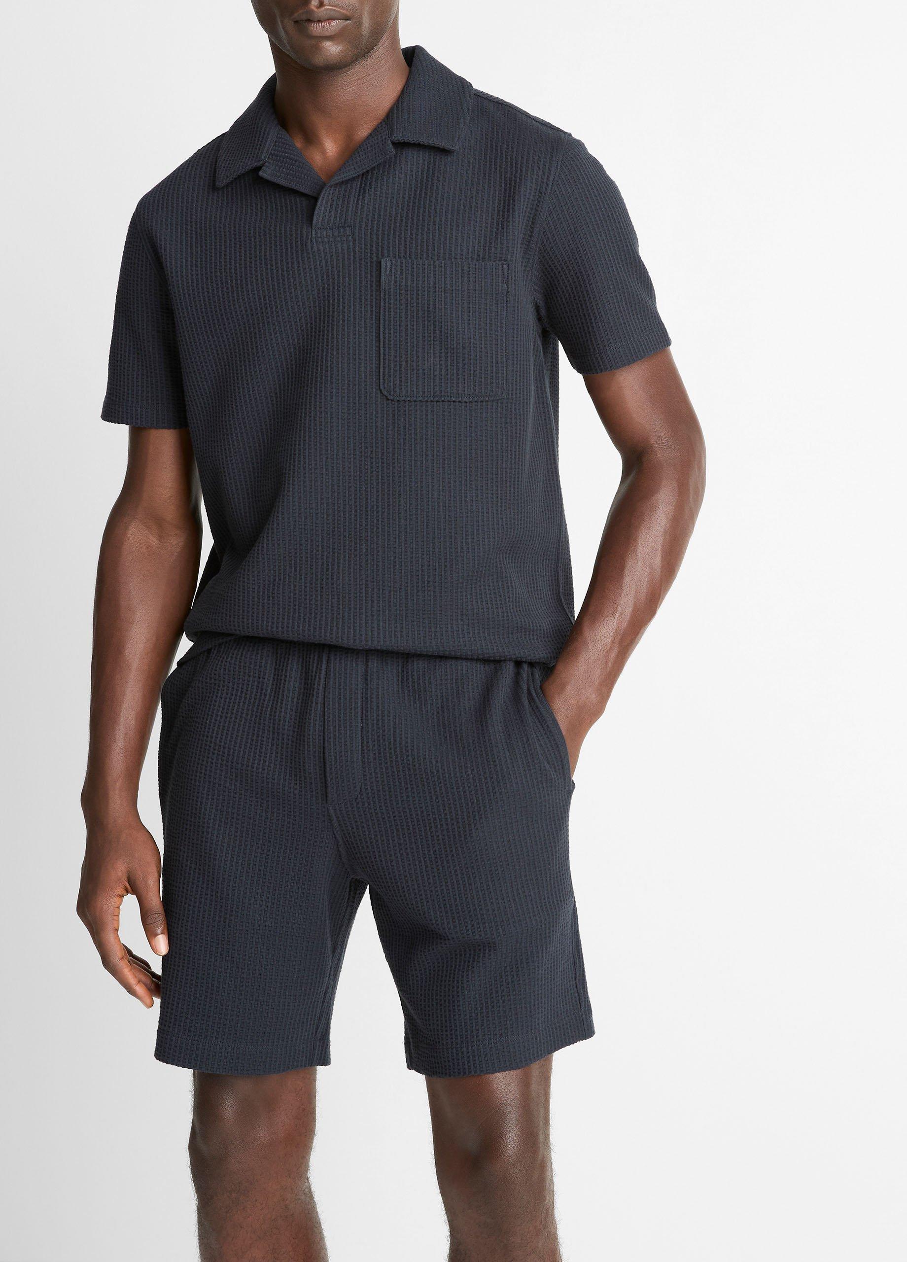 Seersucker-Knit Stretch-Cotton Short image number 3