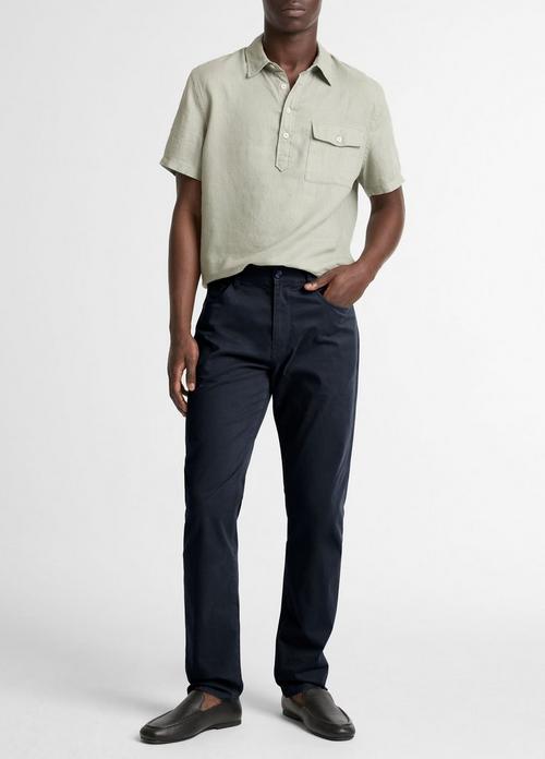 Dylan Slim 5-Pocket Cotton Sateen Pant