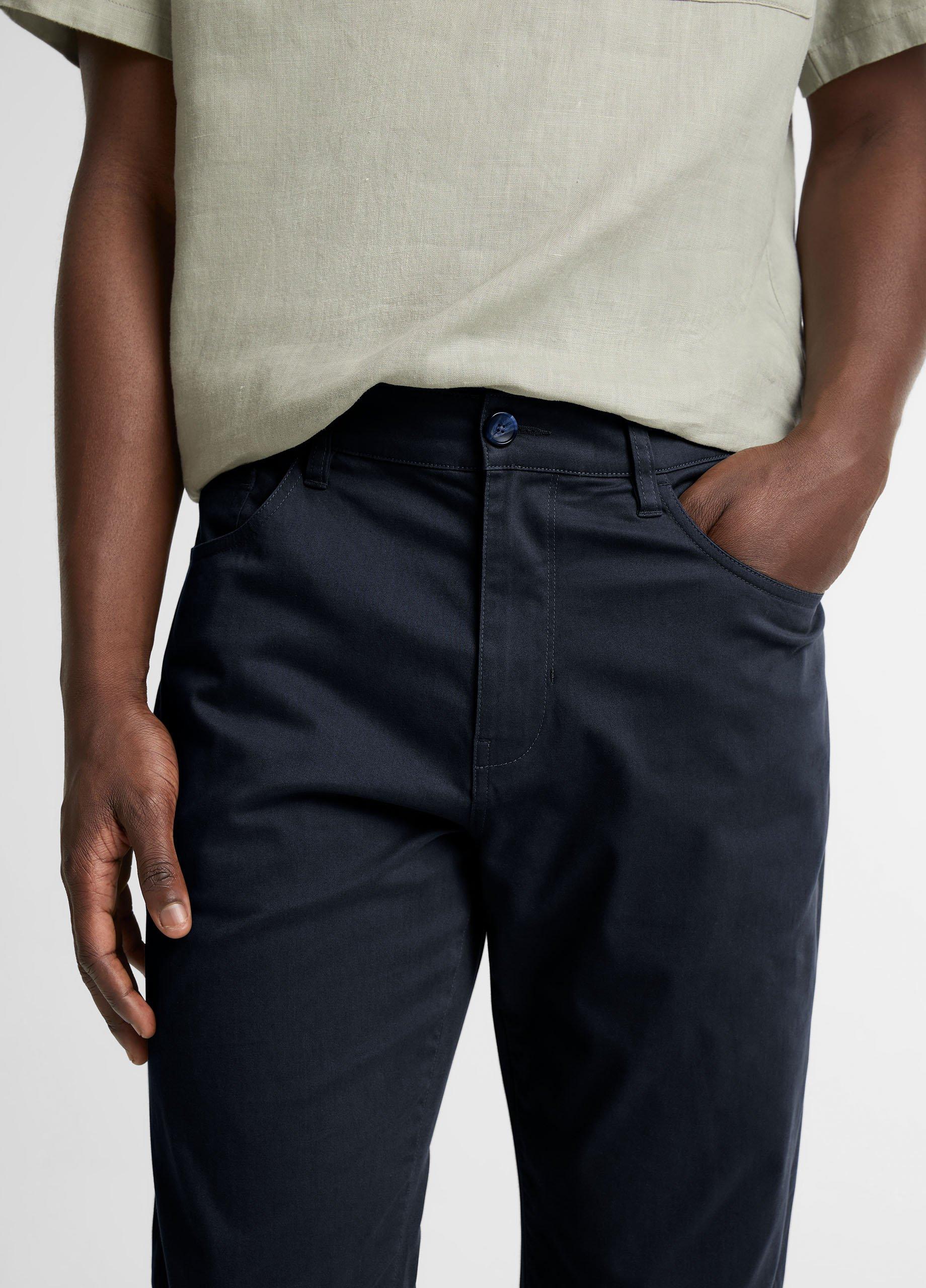 Dylan Slim 5-Pocket Cotton Sateen Pant image number 3
