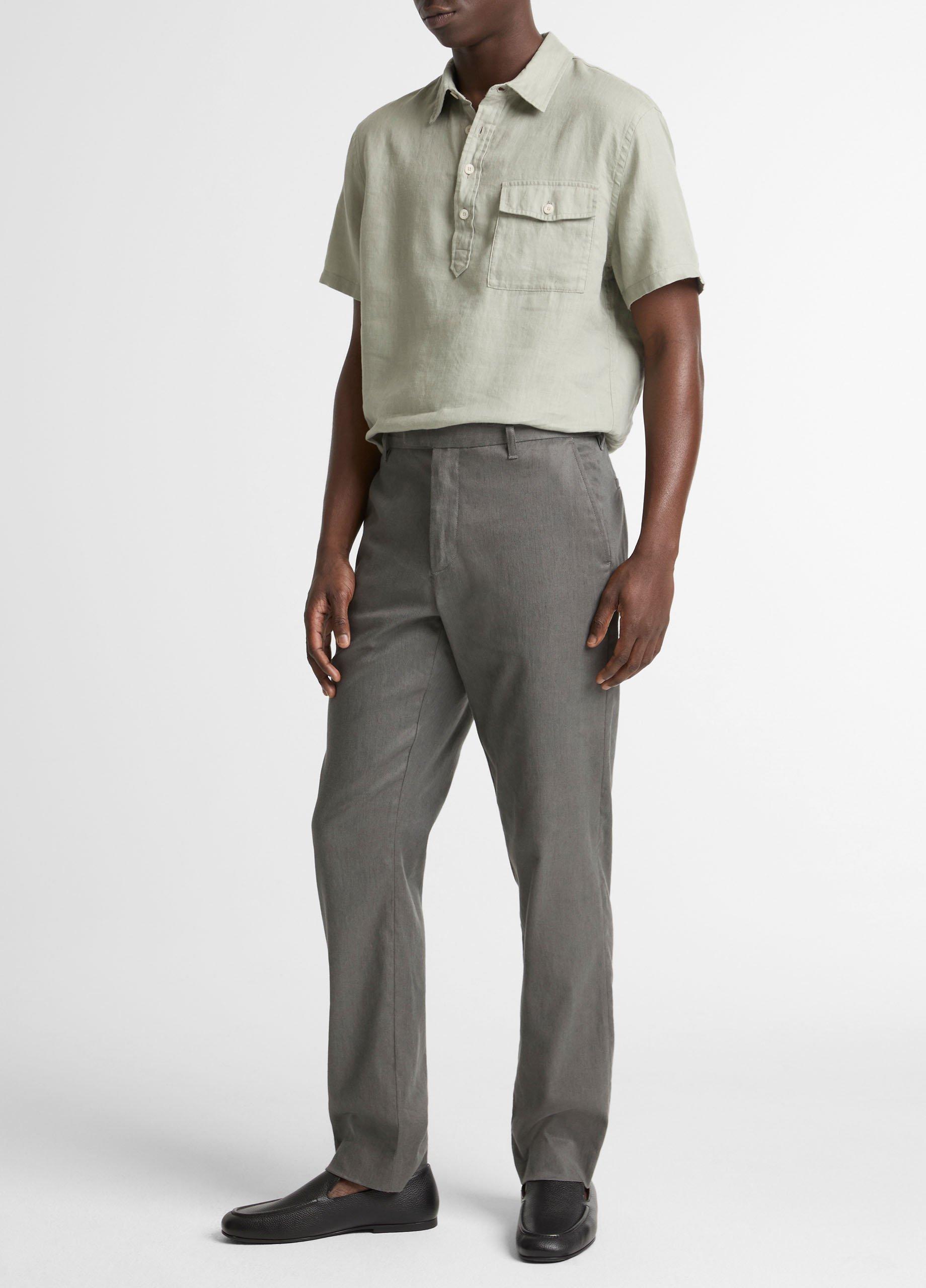 Owen Athletic Linen-Cotton Extended-Tab Pant image number 1