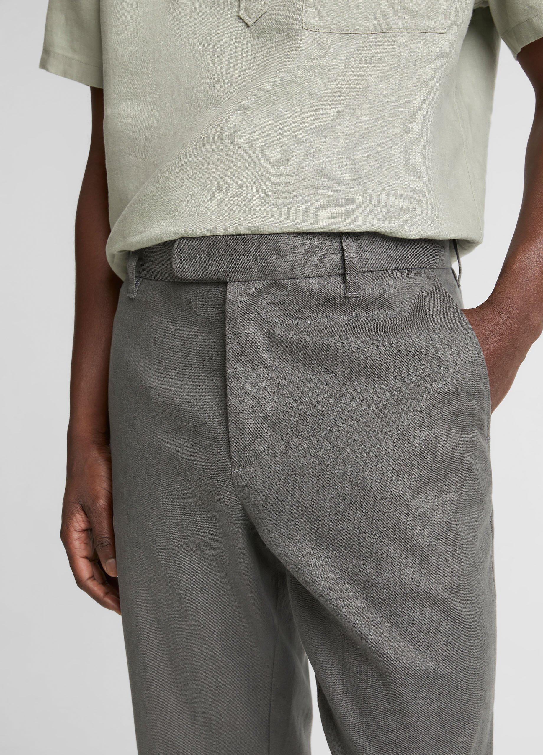 Owen Athletic Linen-Cotton Extended-Tab Pant image number 3