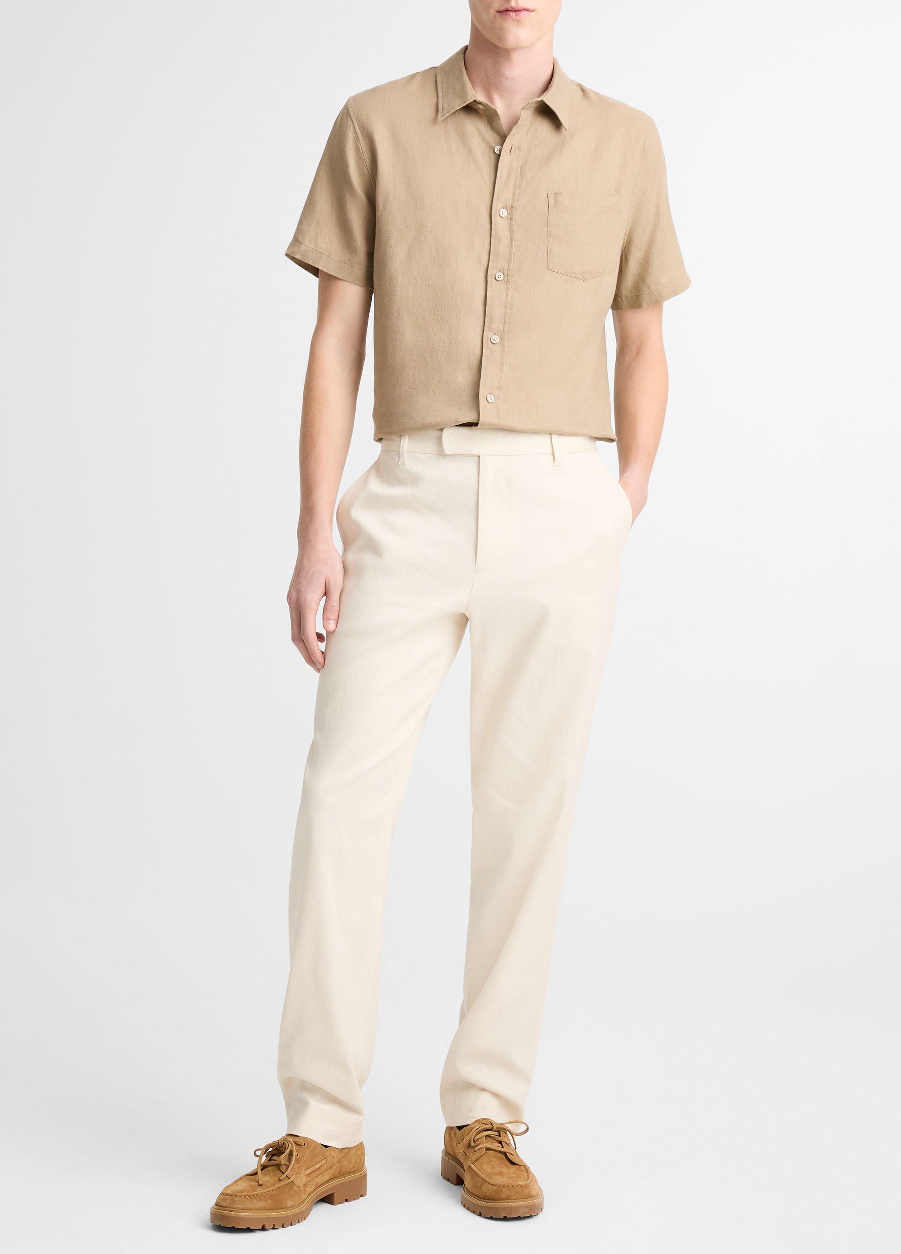 Owen Athletic Linen-Cotton Extended-Tab Pant image number 0