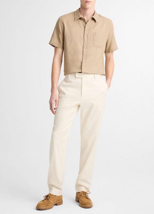 Owen Athletic Linen-Cotton Extended-Tab Pant