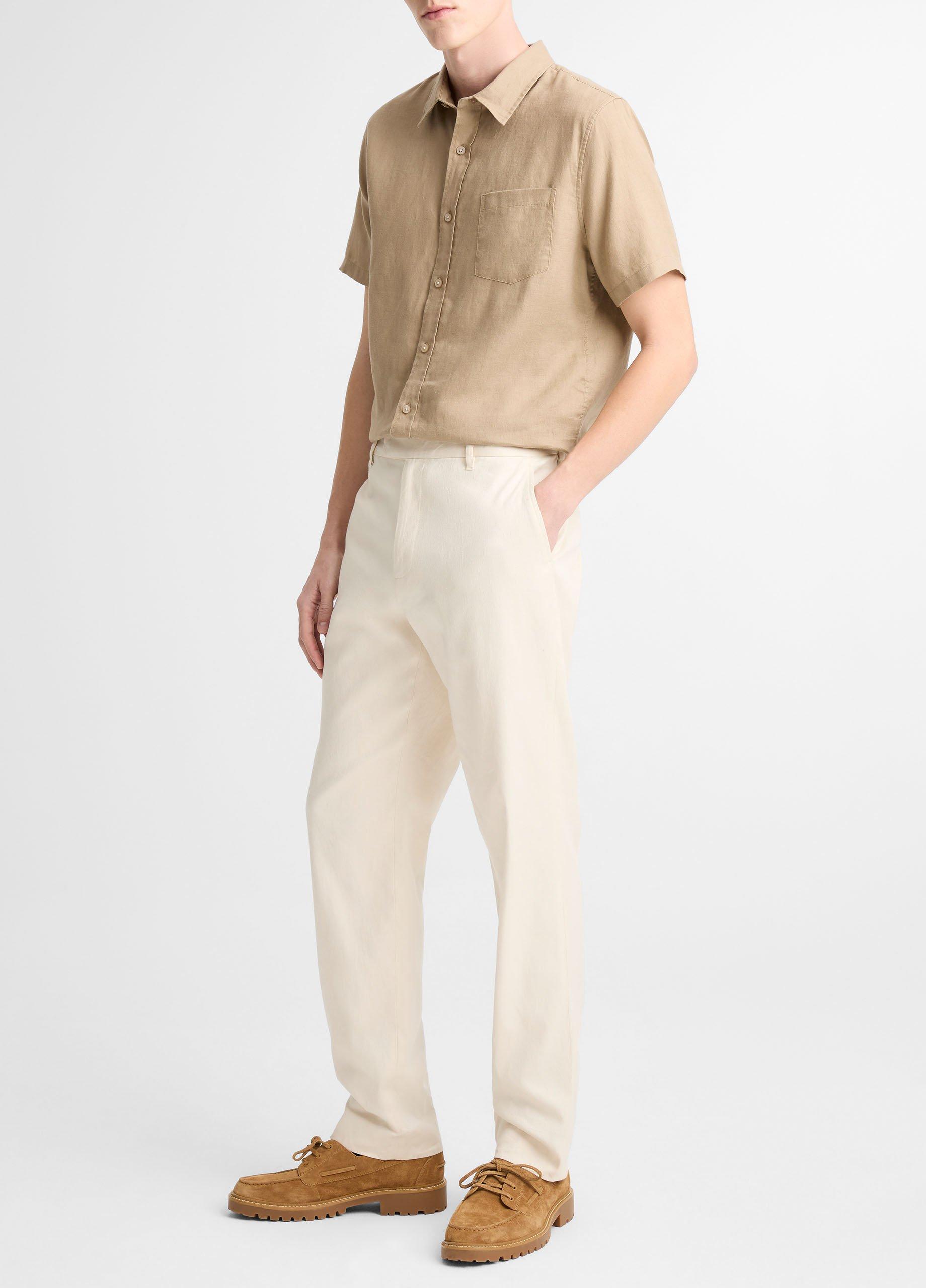Owen Athletic Linen-Cotton Extended-Tab Pant image number 1