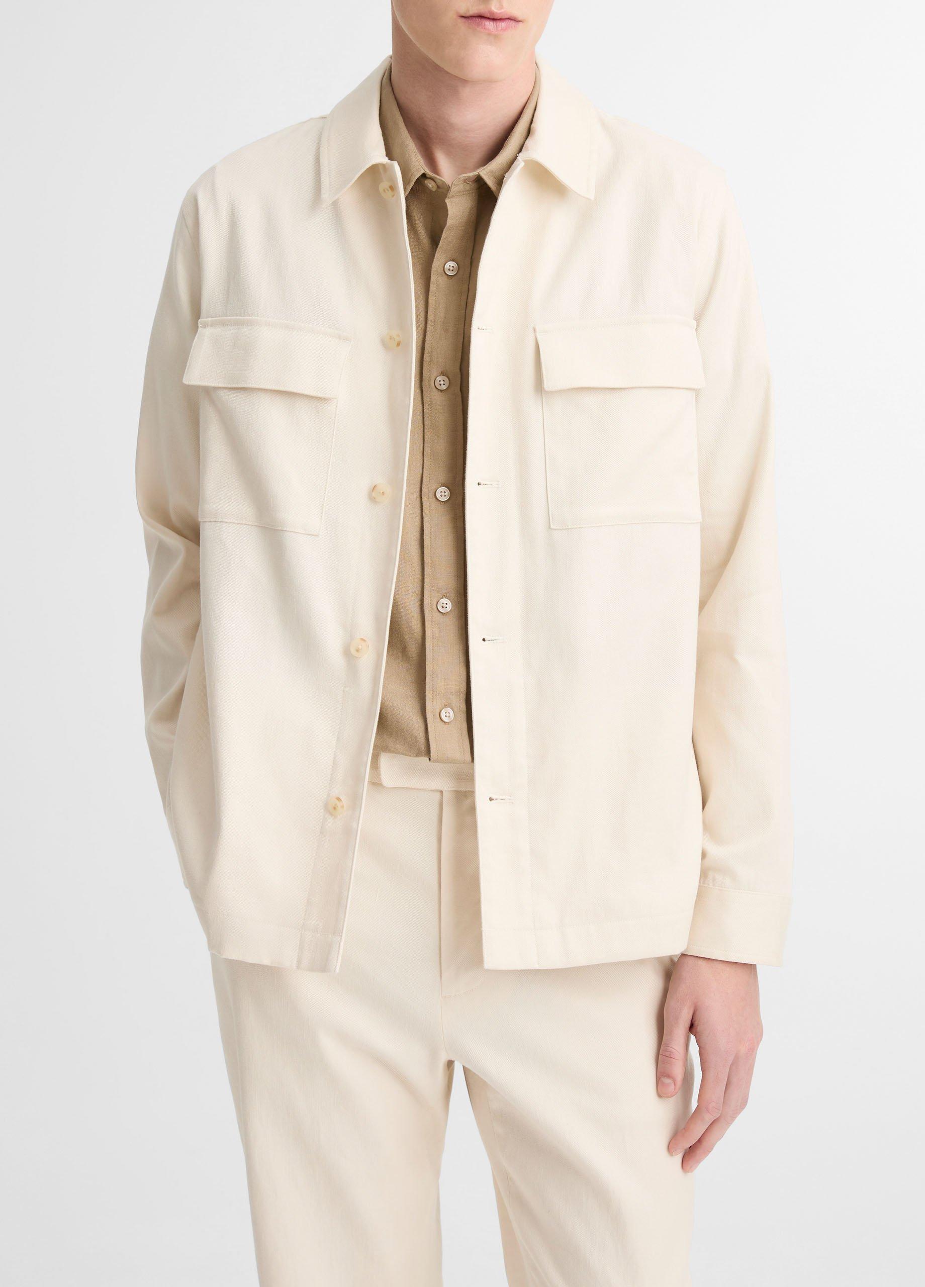 Italian Linen-Cotton Chore Coat image number 0