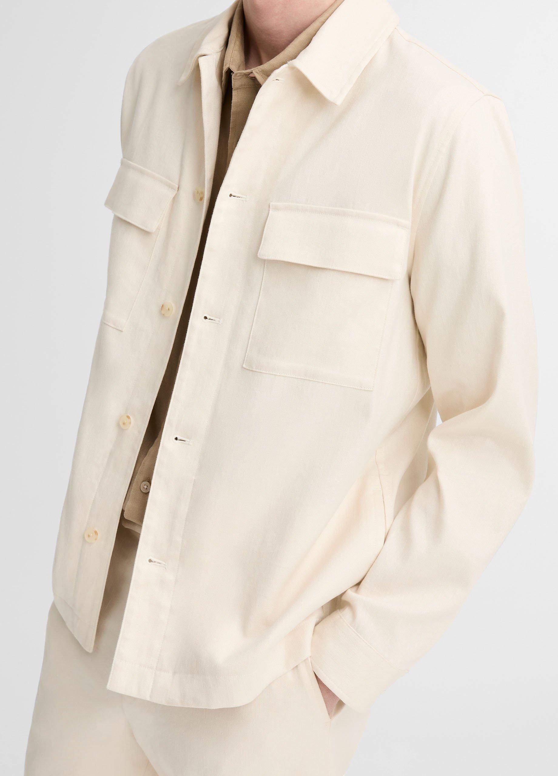 Italian Linen-Cotton Chore Coat image number 1