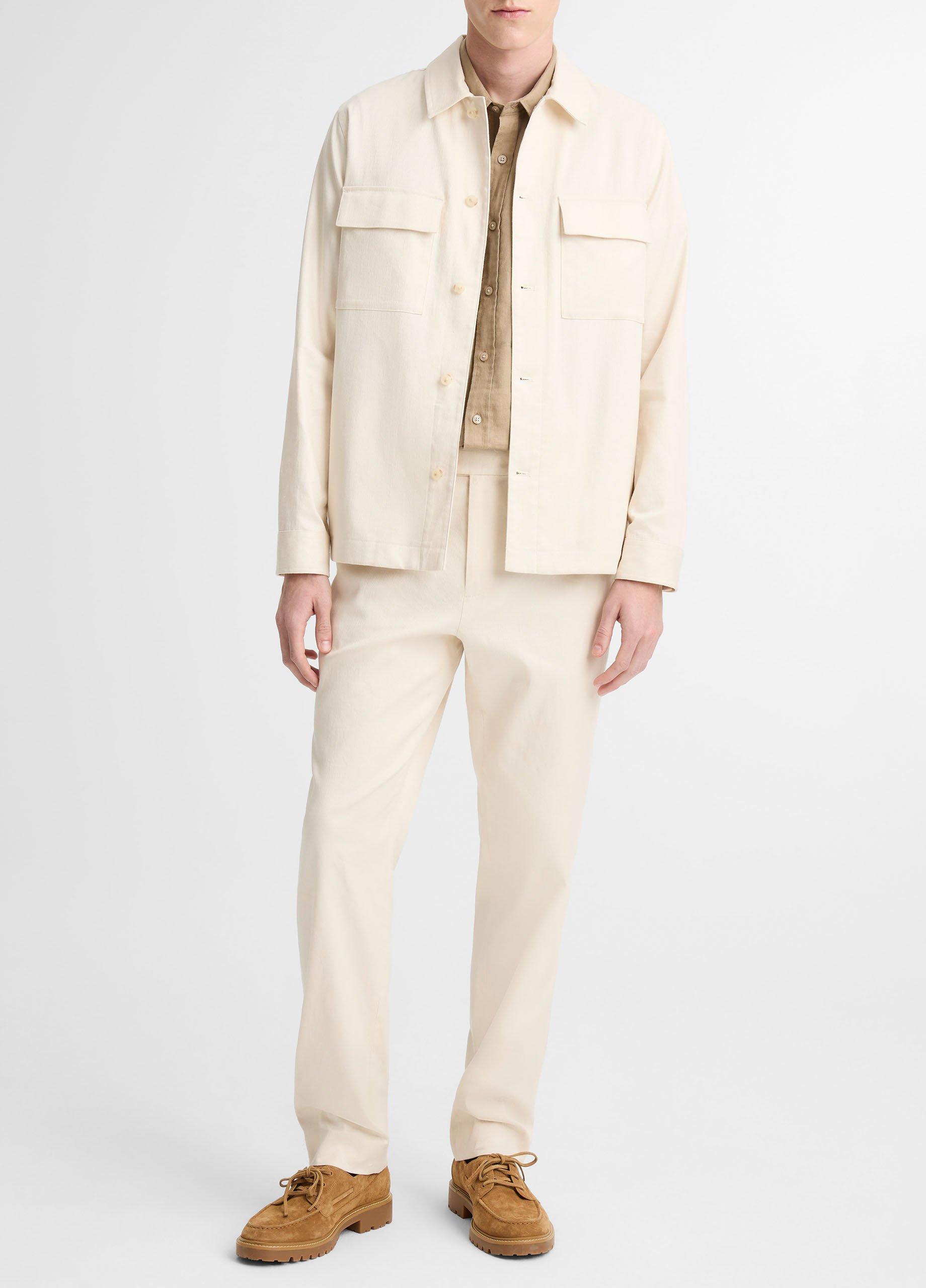 Italian Linen-Cotton Chore Coat image number 3