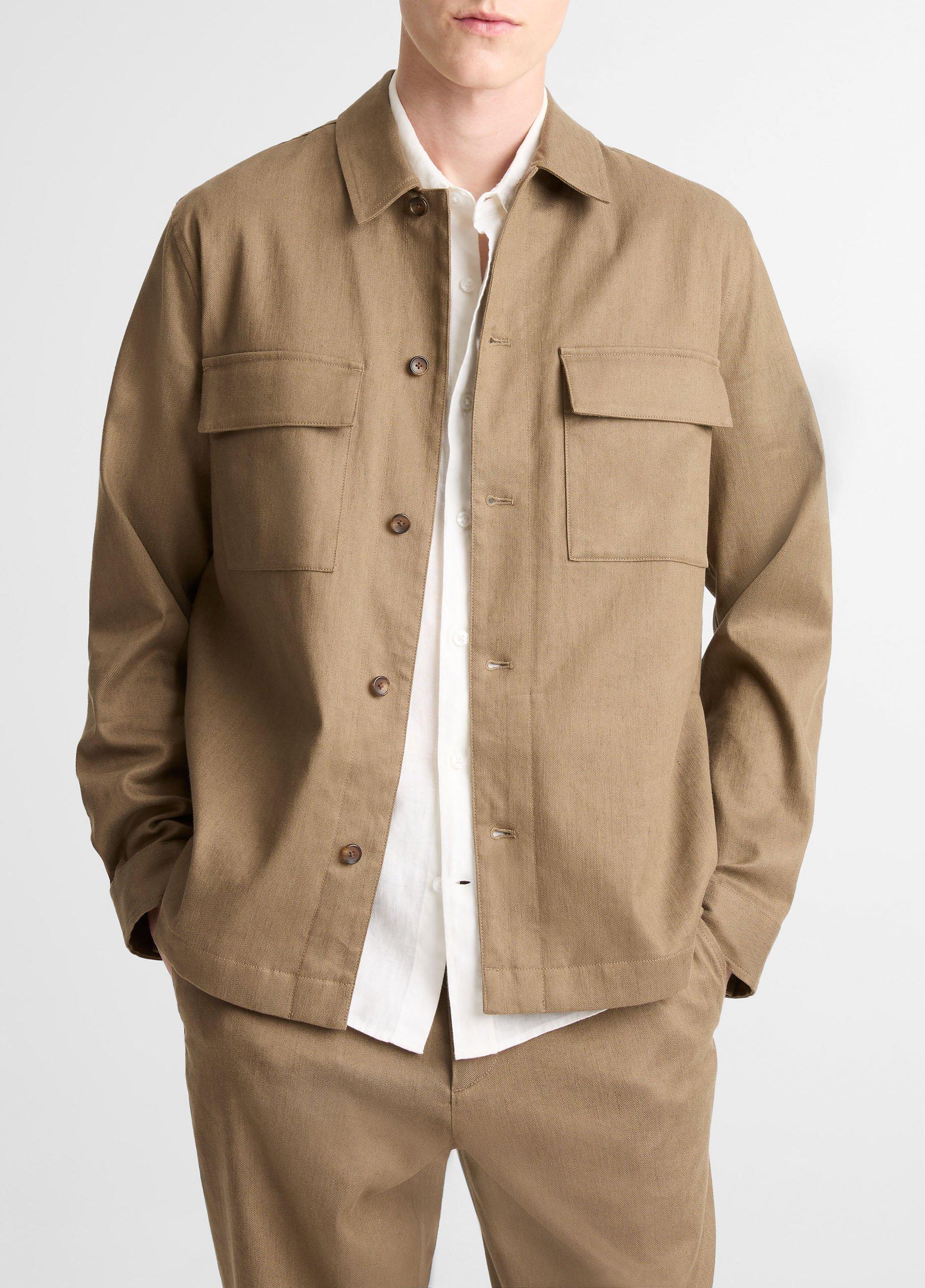 Italian Linen-Cotton Chore Coat image number 0