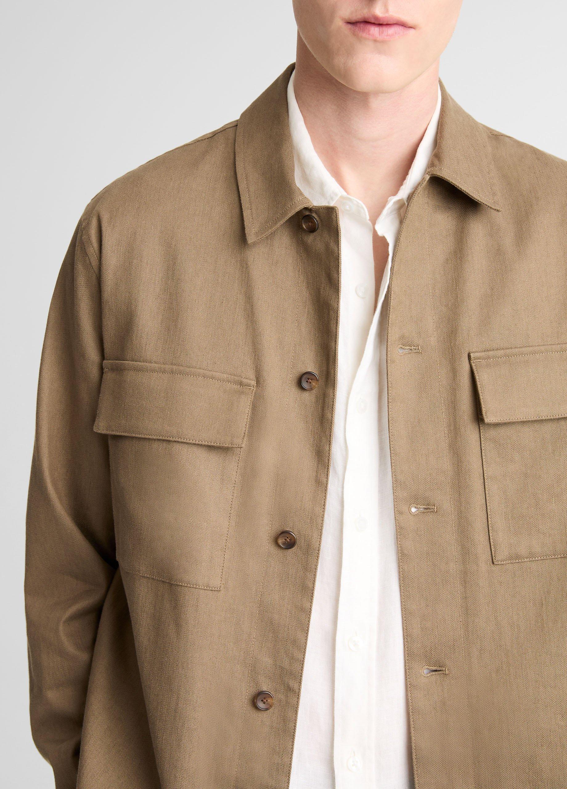 Italian Linen-Cotton Chore Coat image number 1